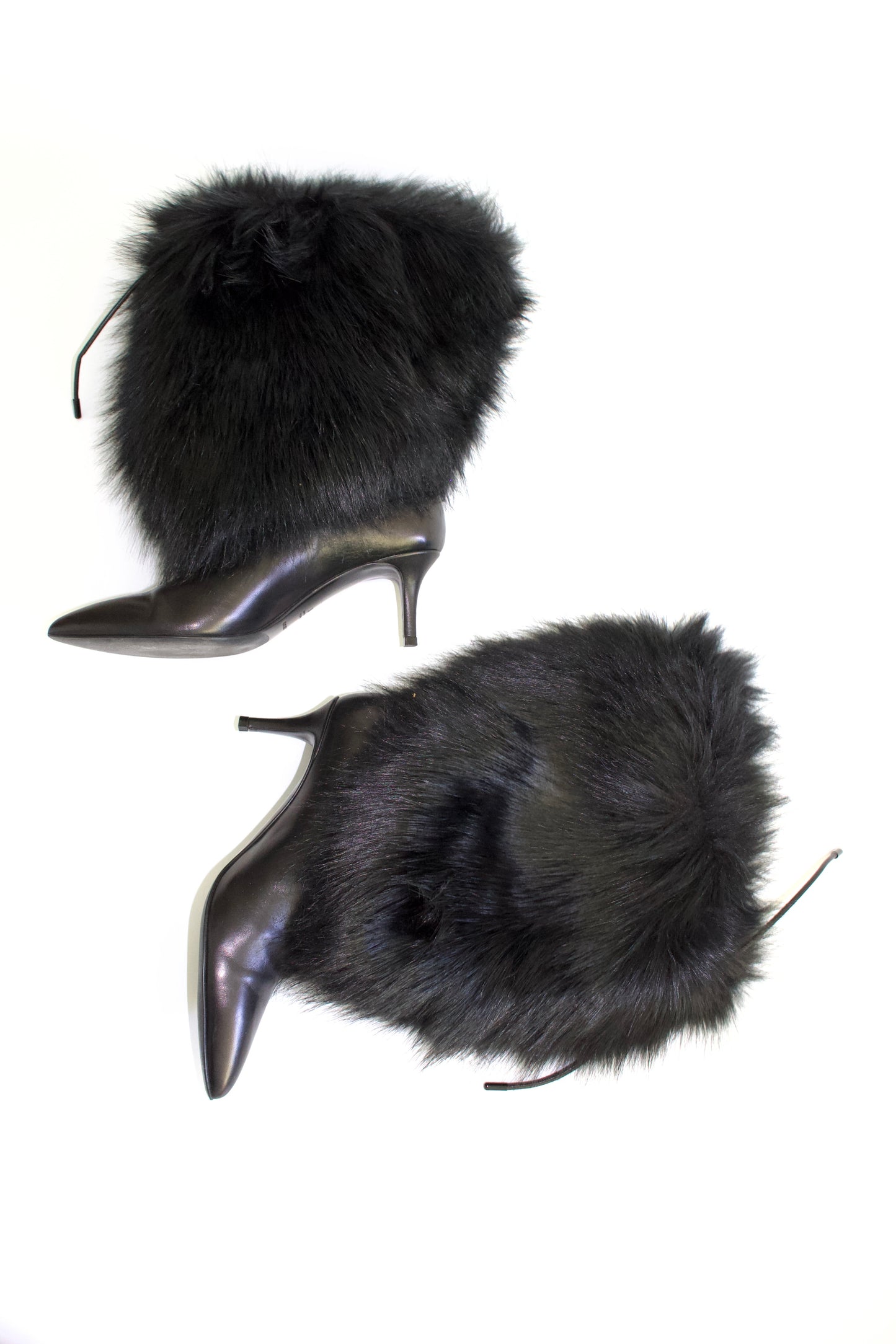 Emporio Armani black boots with fur