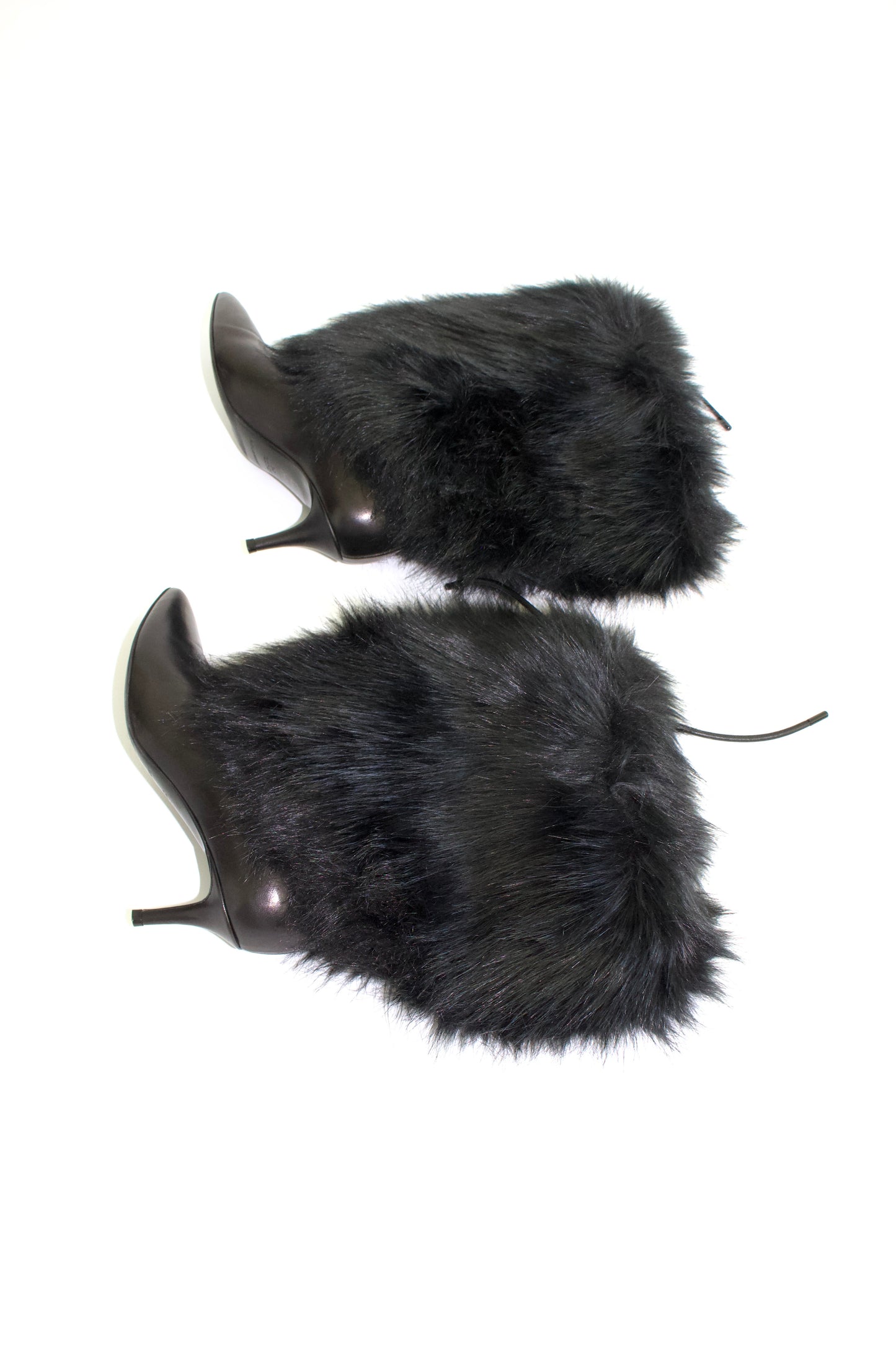 Emporio Armani black boots with fur