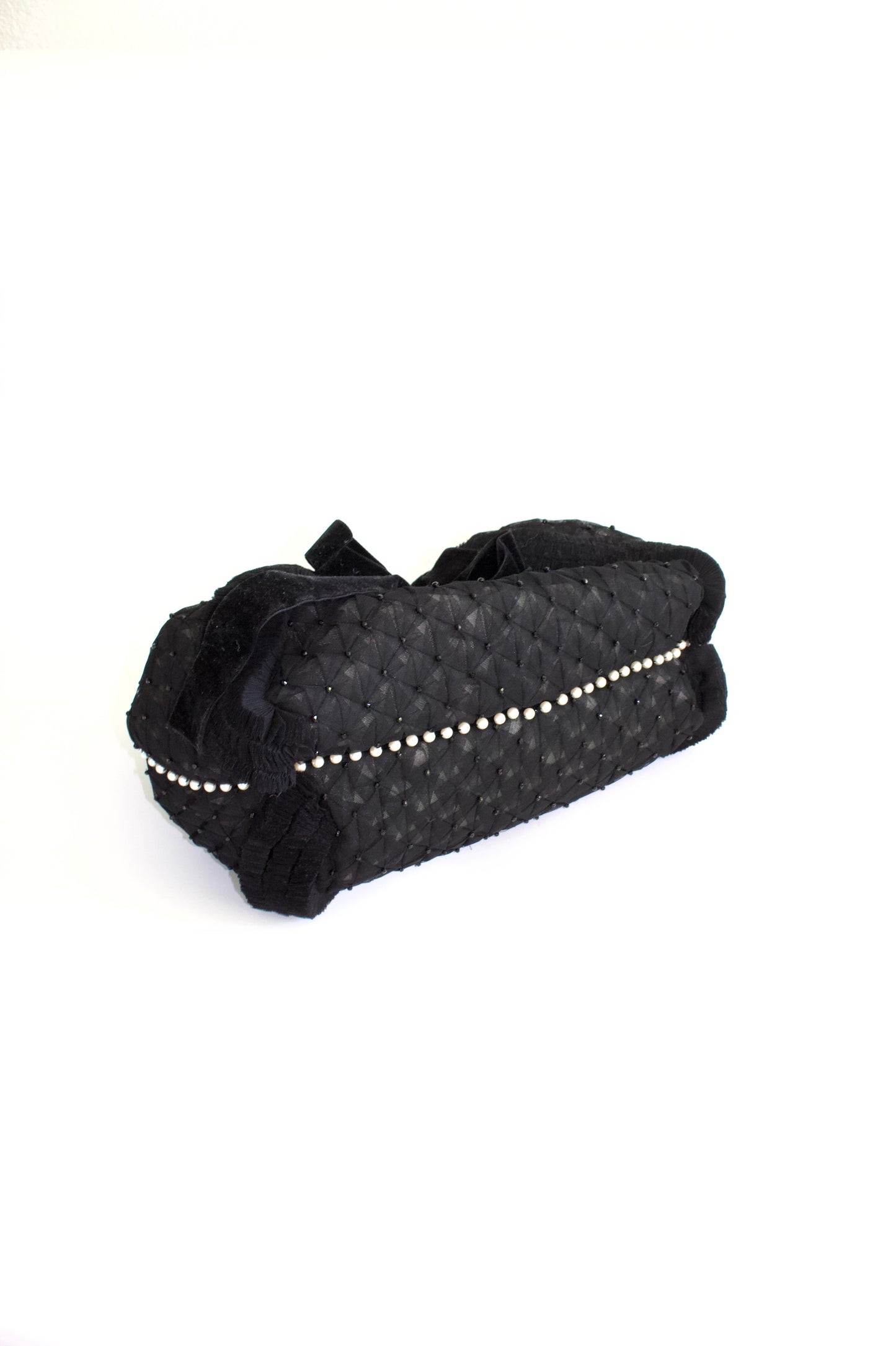 Fendi FW 2005 black lace Spy bag