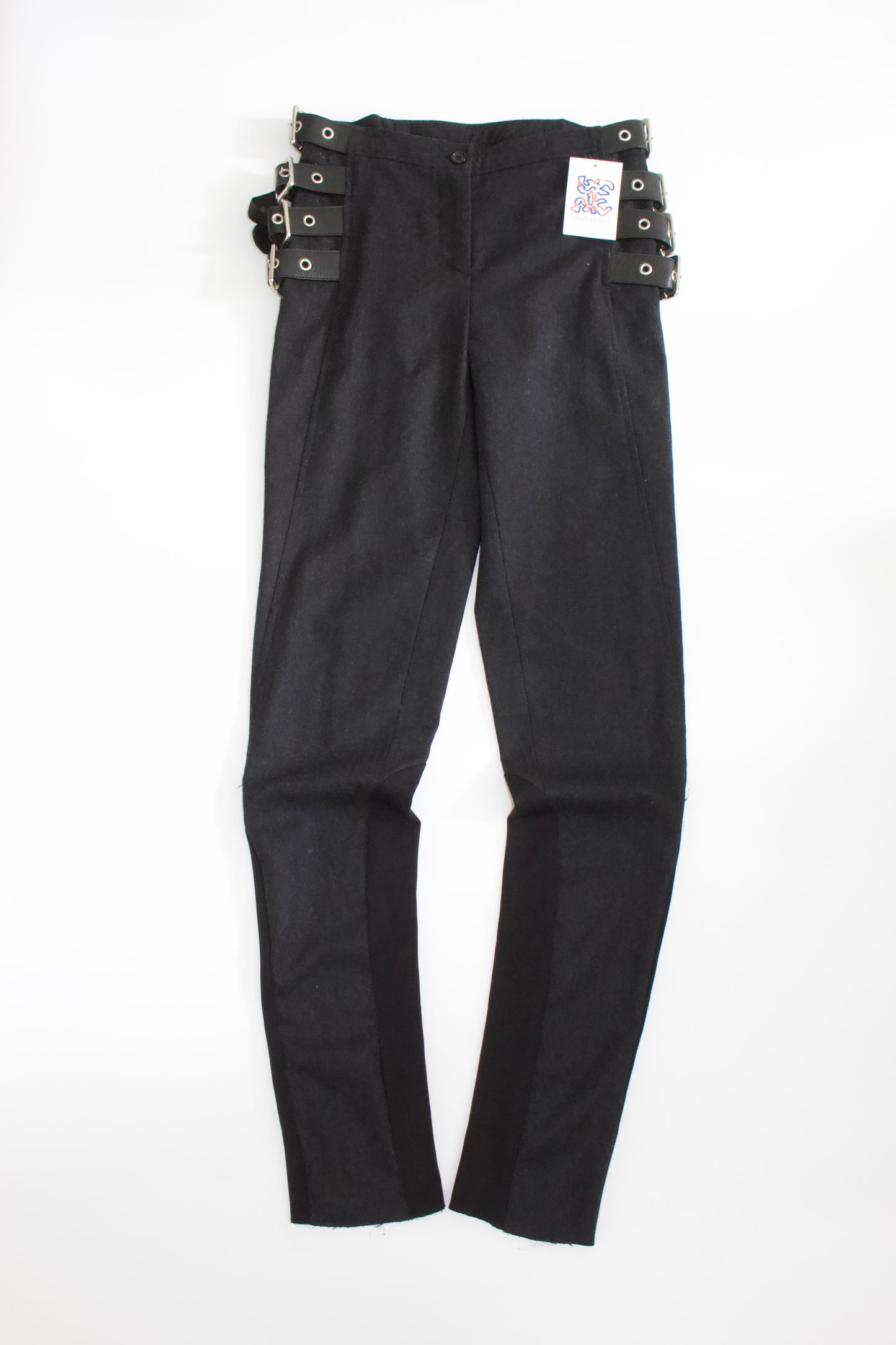 Dolce & Gabbana FW 2003 black trousers with belts