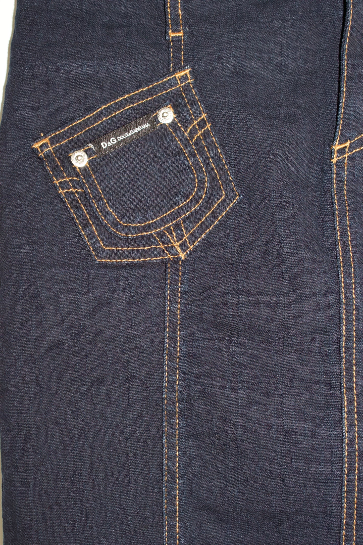 Dolce & Gabbana 2000s denim pencil skirt