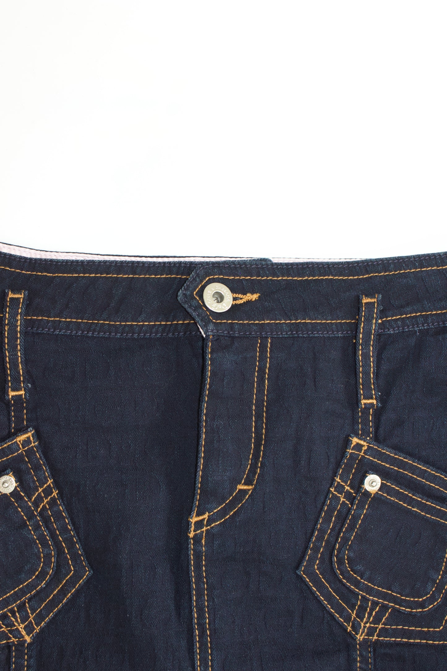 Dolce & Gabbana 2000s denim pencil skirt