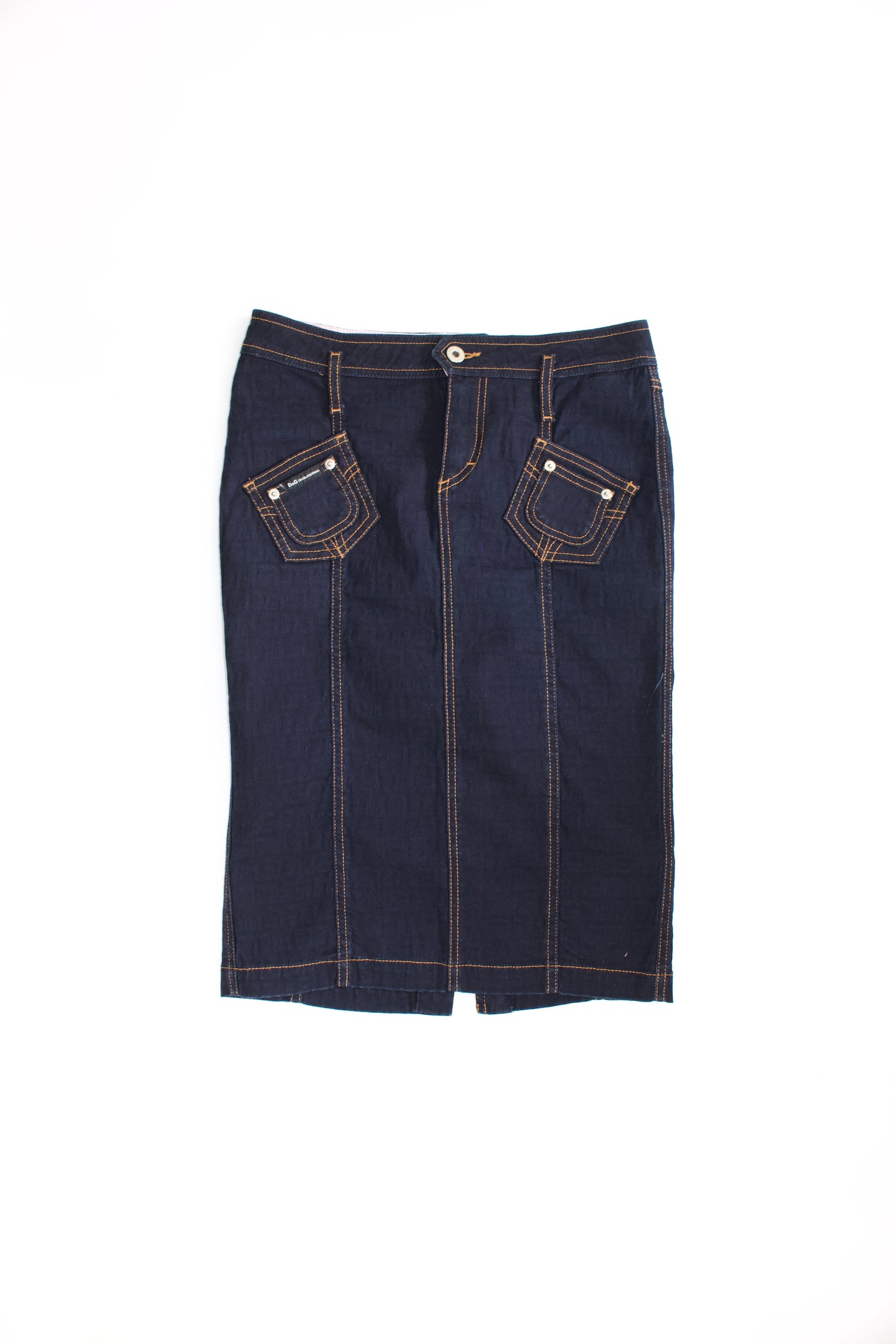 Dolce & Gabbana 2000s denim pencil skirt