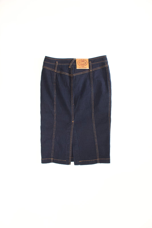 Dolce & Gabbana 2000s denim pencil skirt