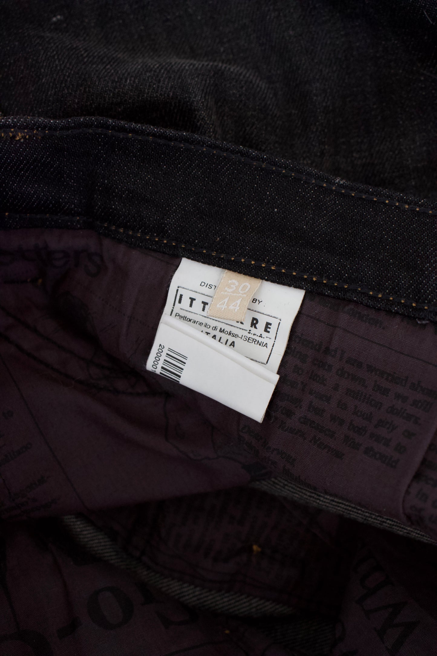 Galliano black mini skirt