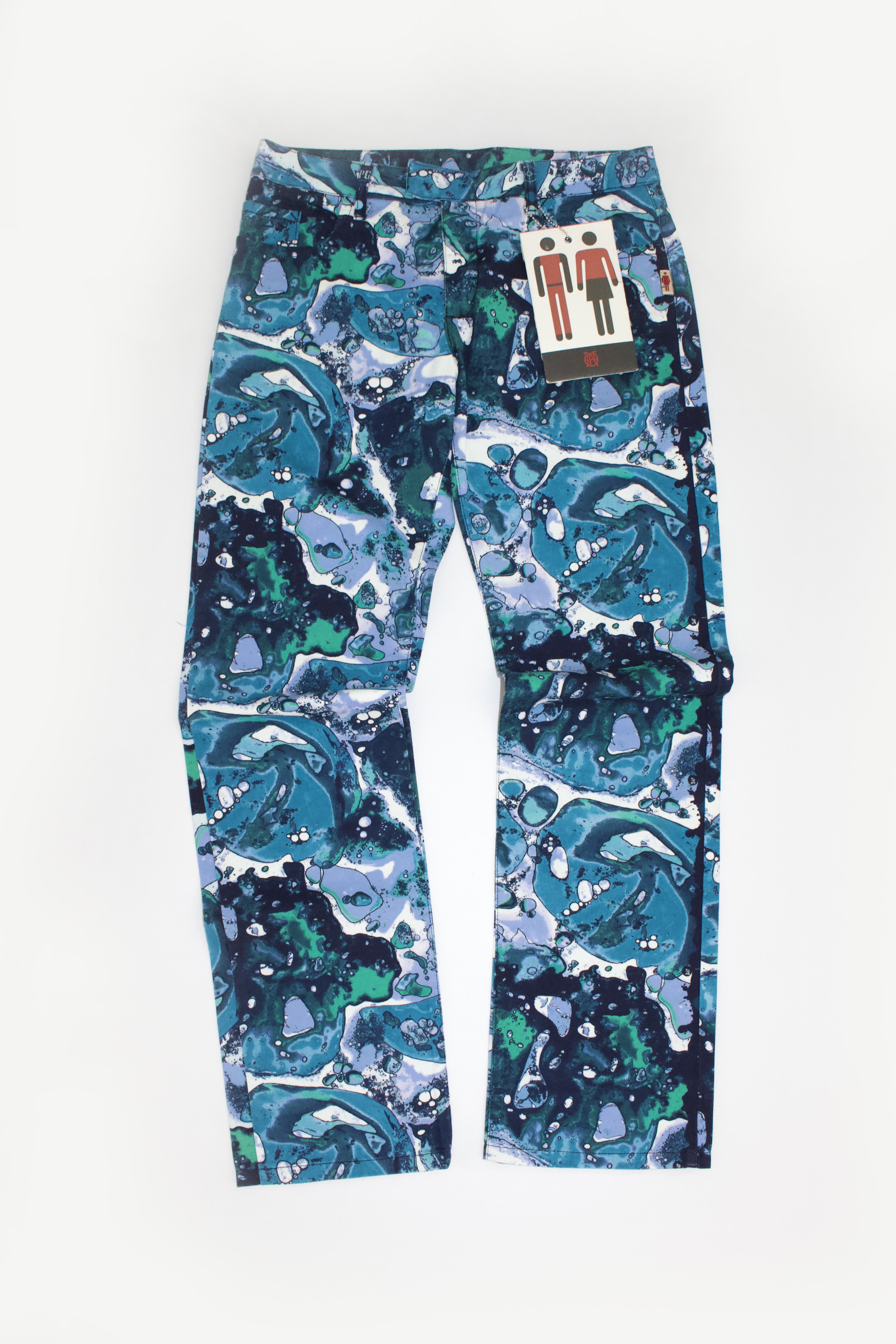 Jean Paul Gaultier SS 2001 blue printed jeans – Velvet Archive