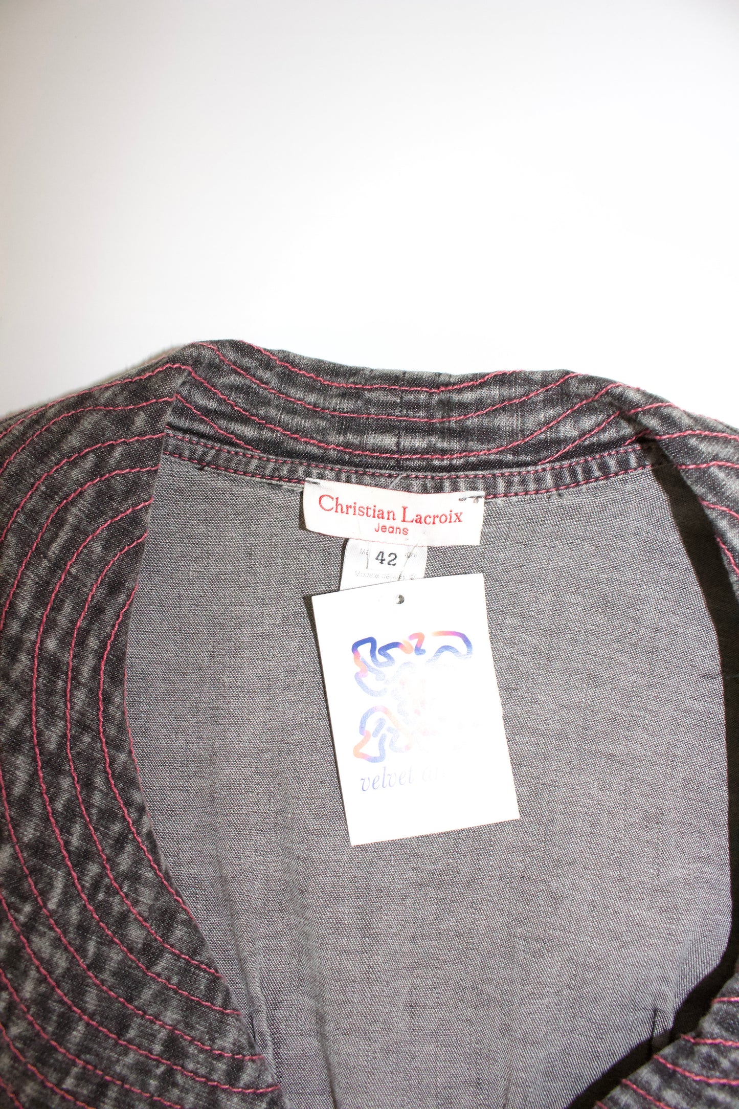 Christian Lacroix grey denim jacket