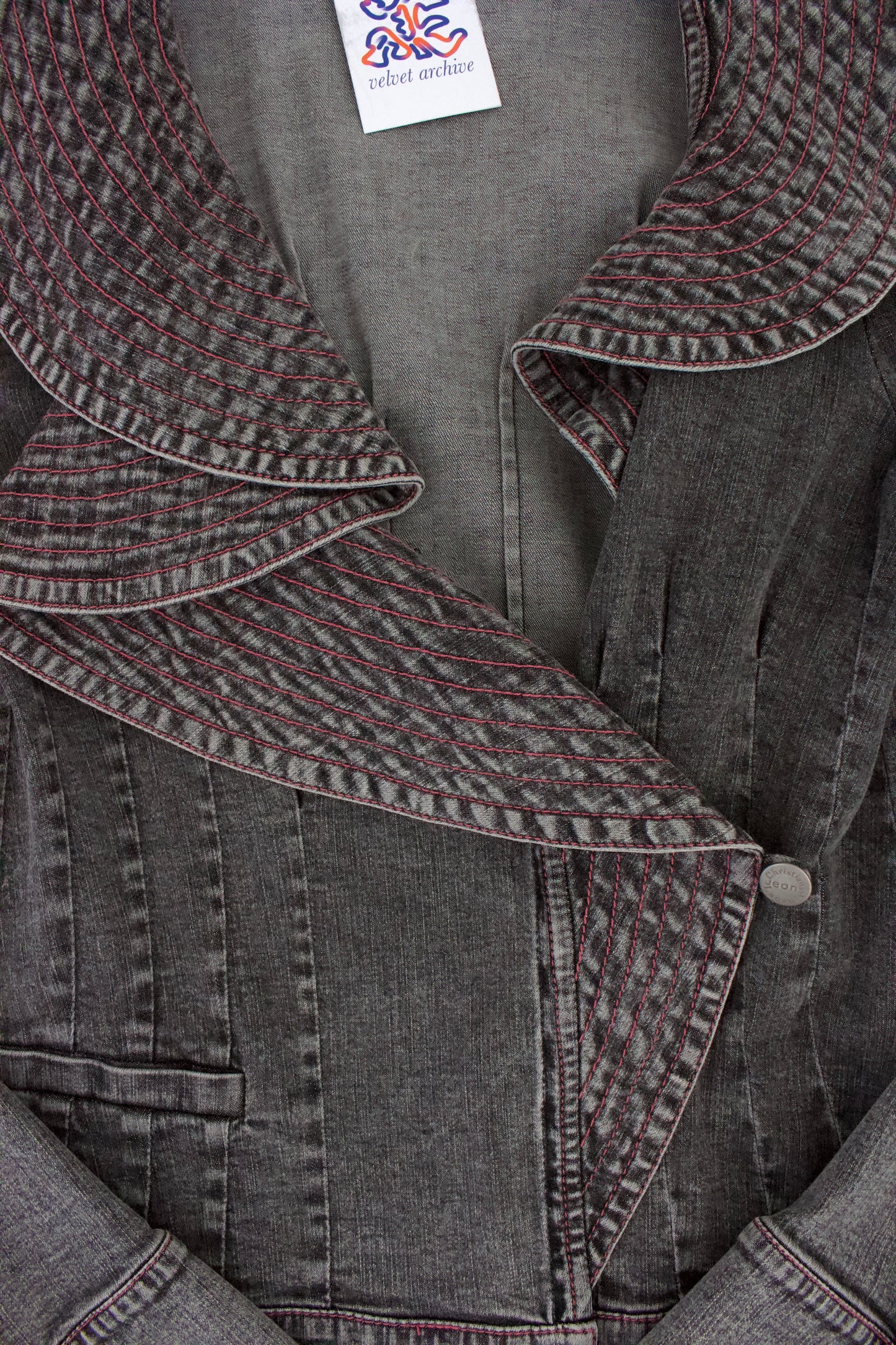 Christian Lacroix grey denim jacket