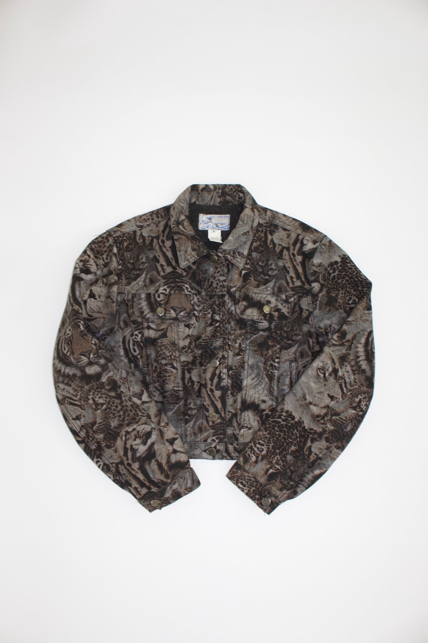 Kenzo 90s monochrome tiger print jacket