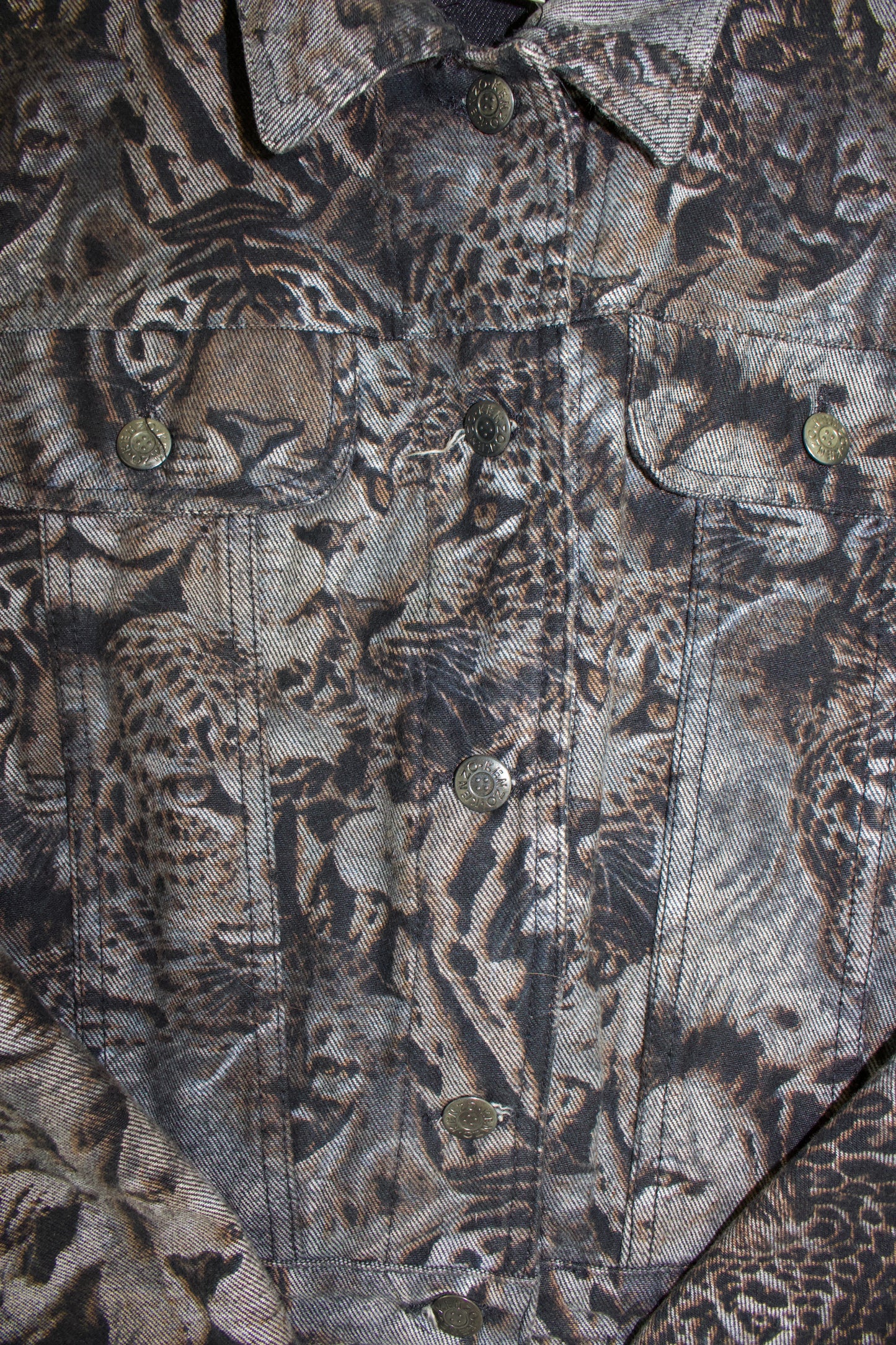 Kenzo 90s monochrome tiger print jacket