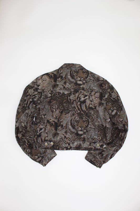 Kenzo 90s monochrome tiger print jacket