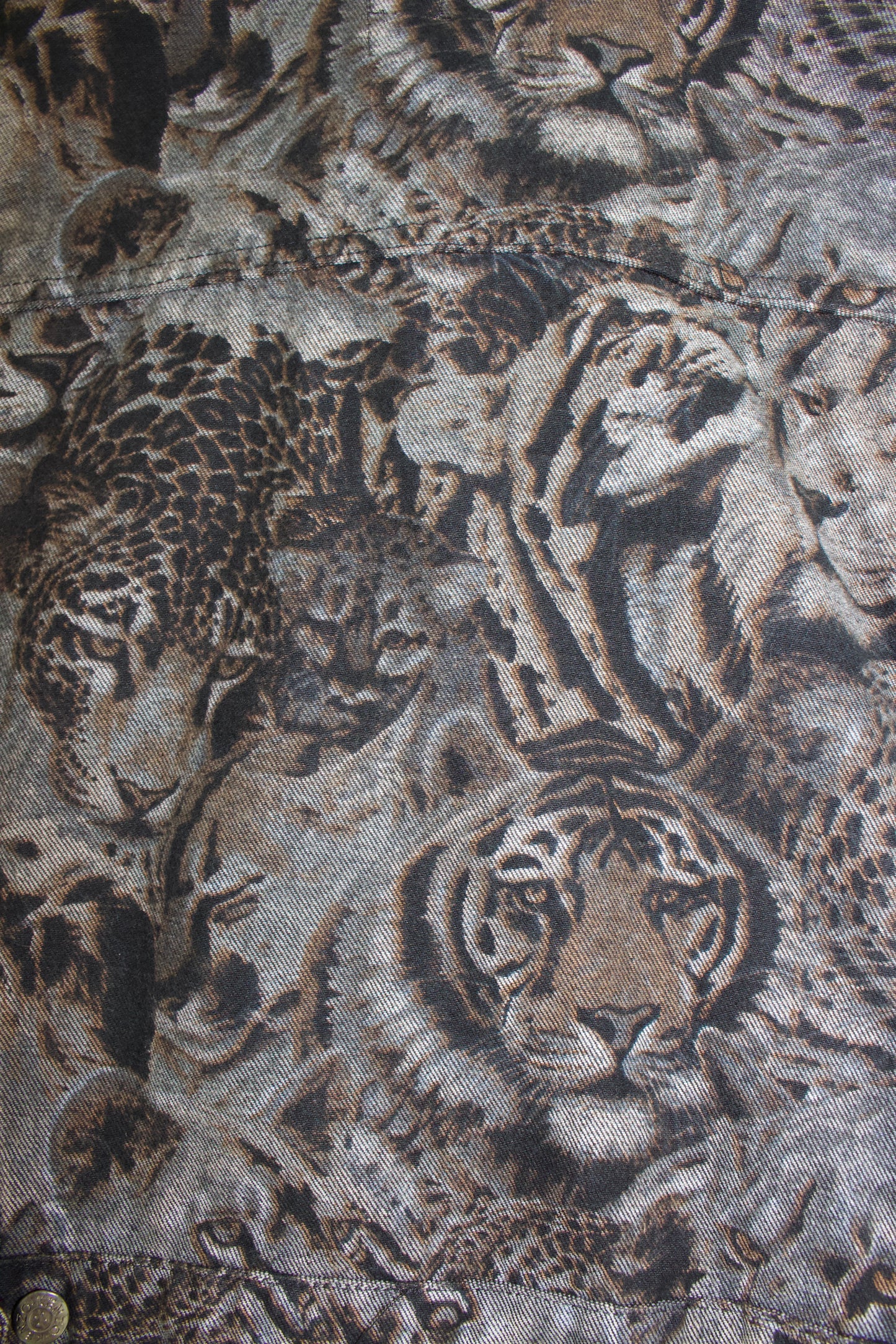 Kenzo 90s monochrome tiger print jacket