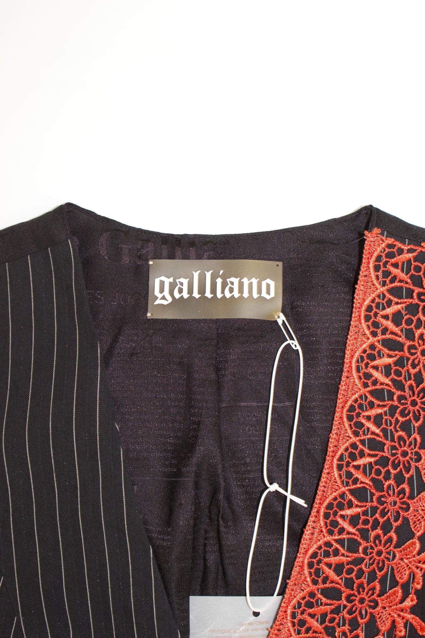 Galliano 2010s multi-coloured vest with sequins and embroidery