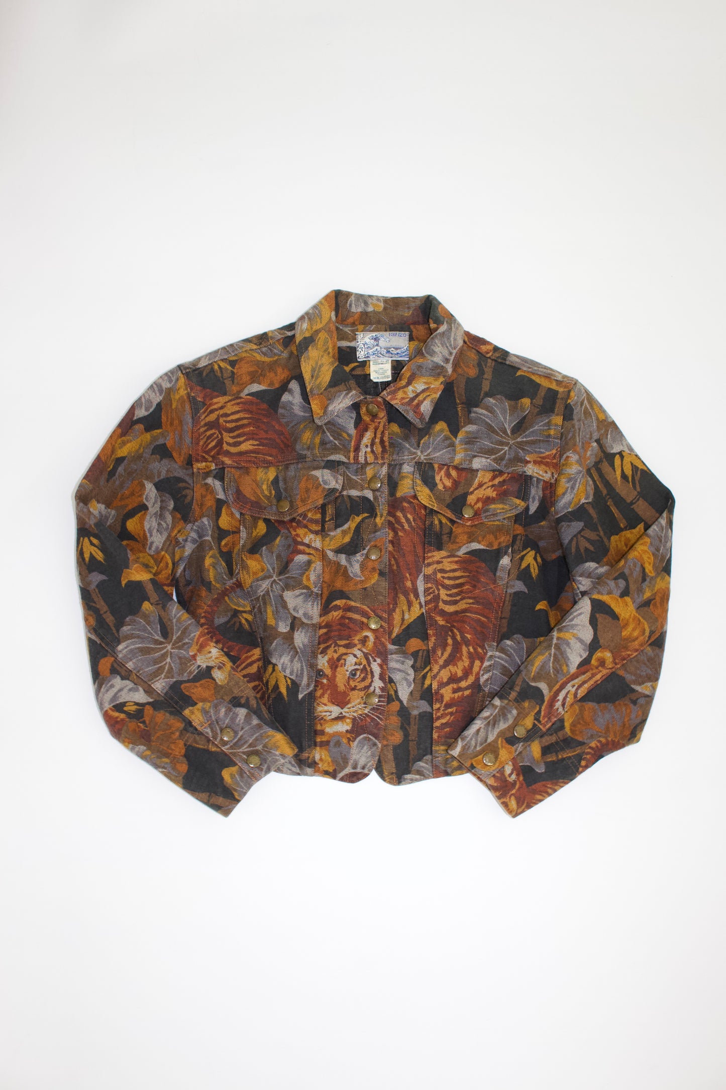 Kenzo 90s colourful tiger print jacket