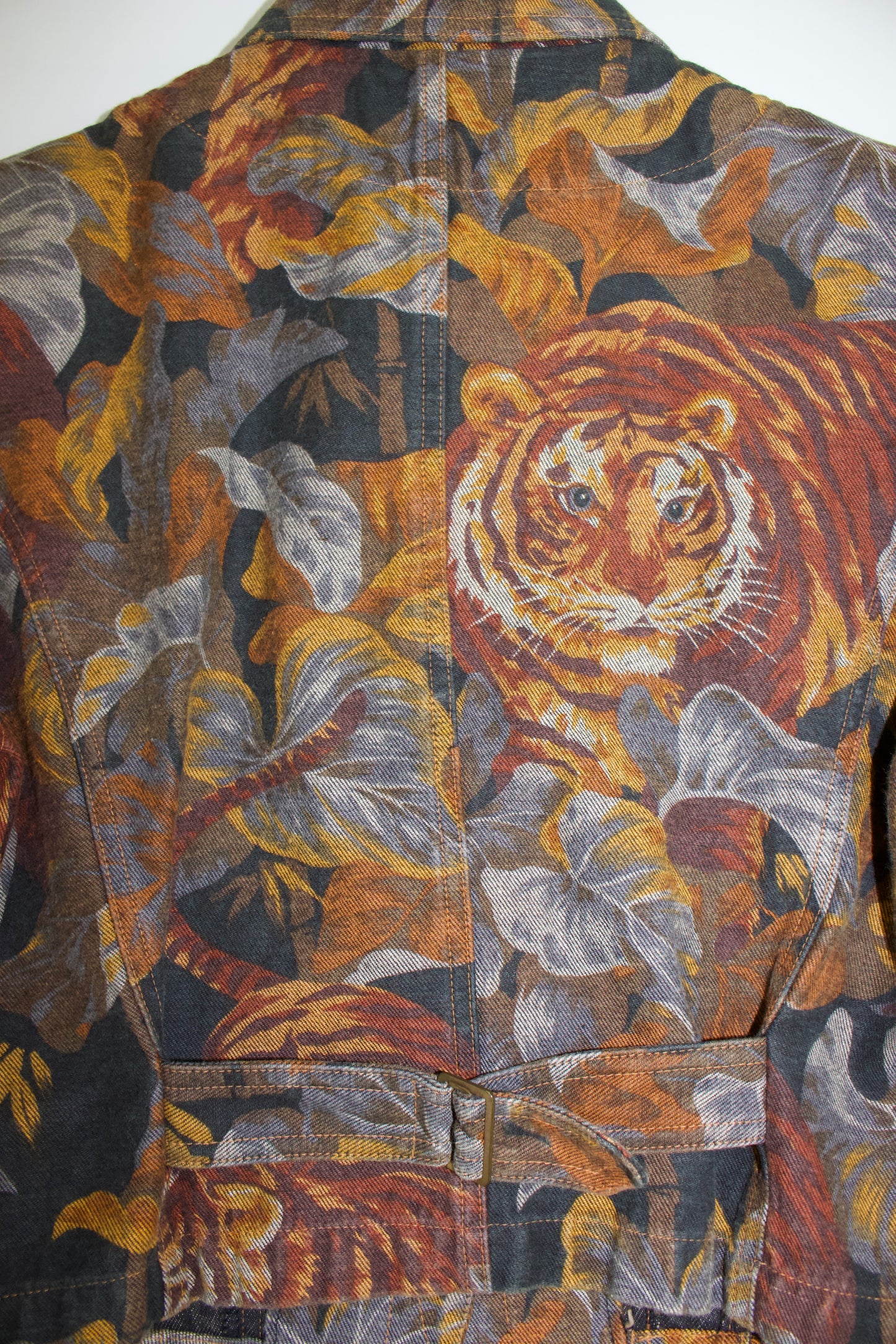 Kenzo 90s colourful tiger print jacket