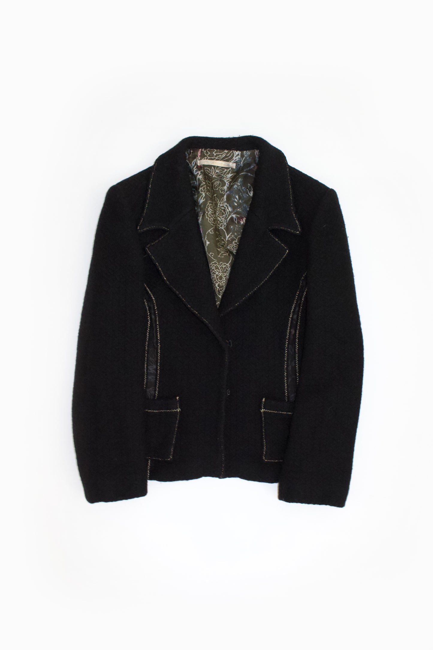 Roberto Cavalli black wool blazer