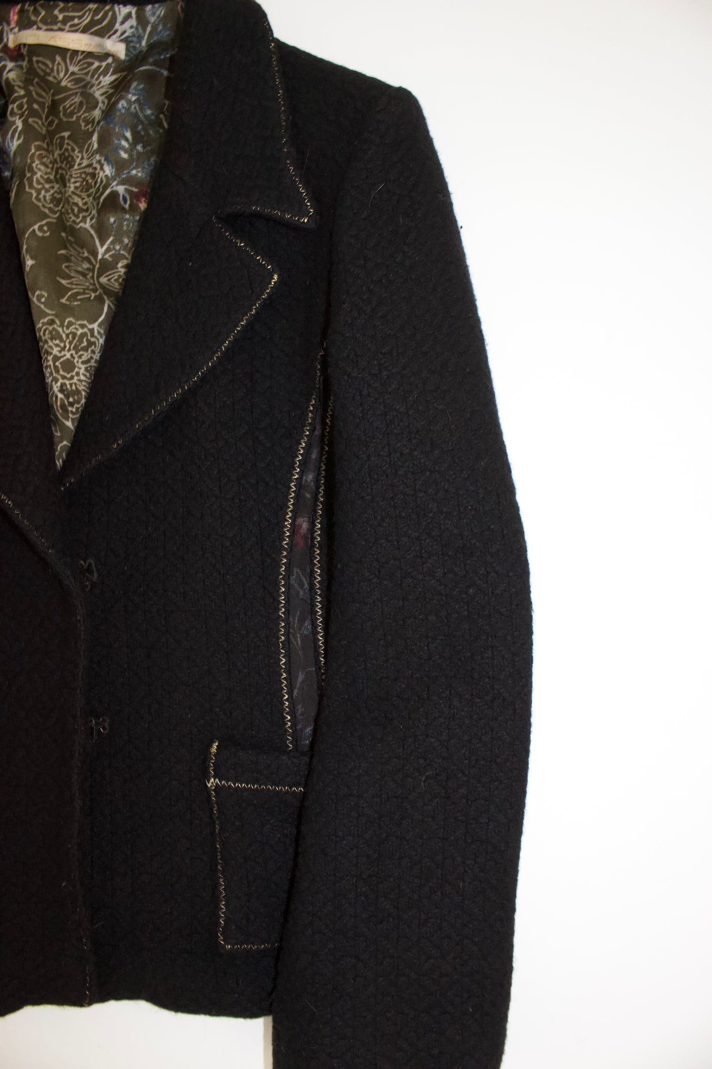 Roberto Cavalli black wool blazer