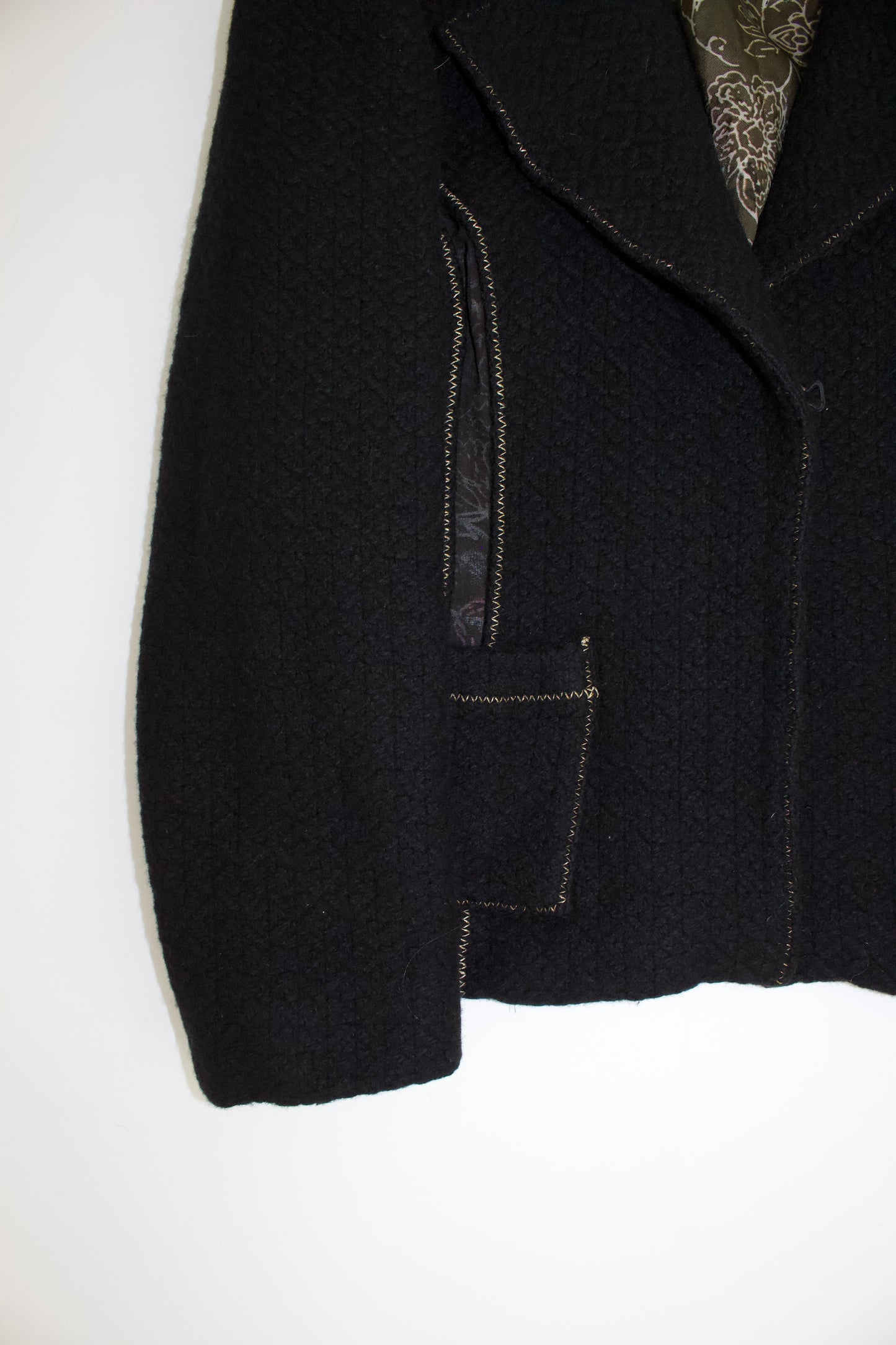Roberto Cavalli black wool blazer