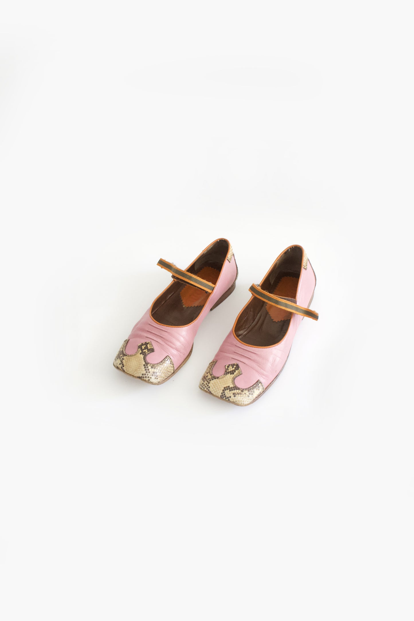 Miu Miu FW 1999 pink ballerina shoes