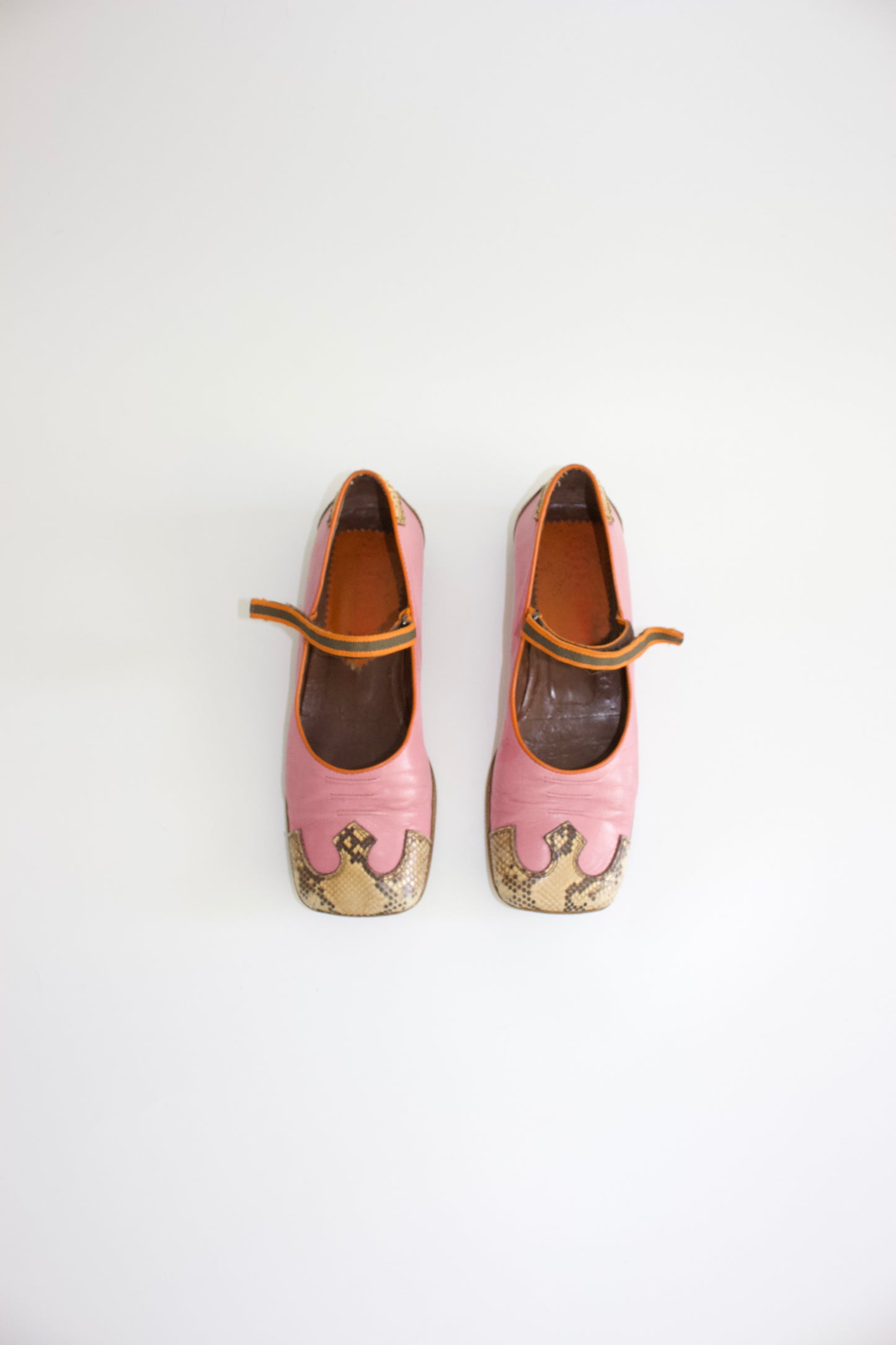 Miu Miu FW 1999 pink ballerina shoes