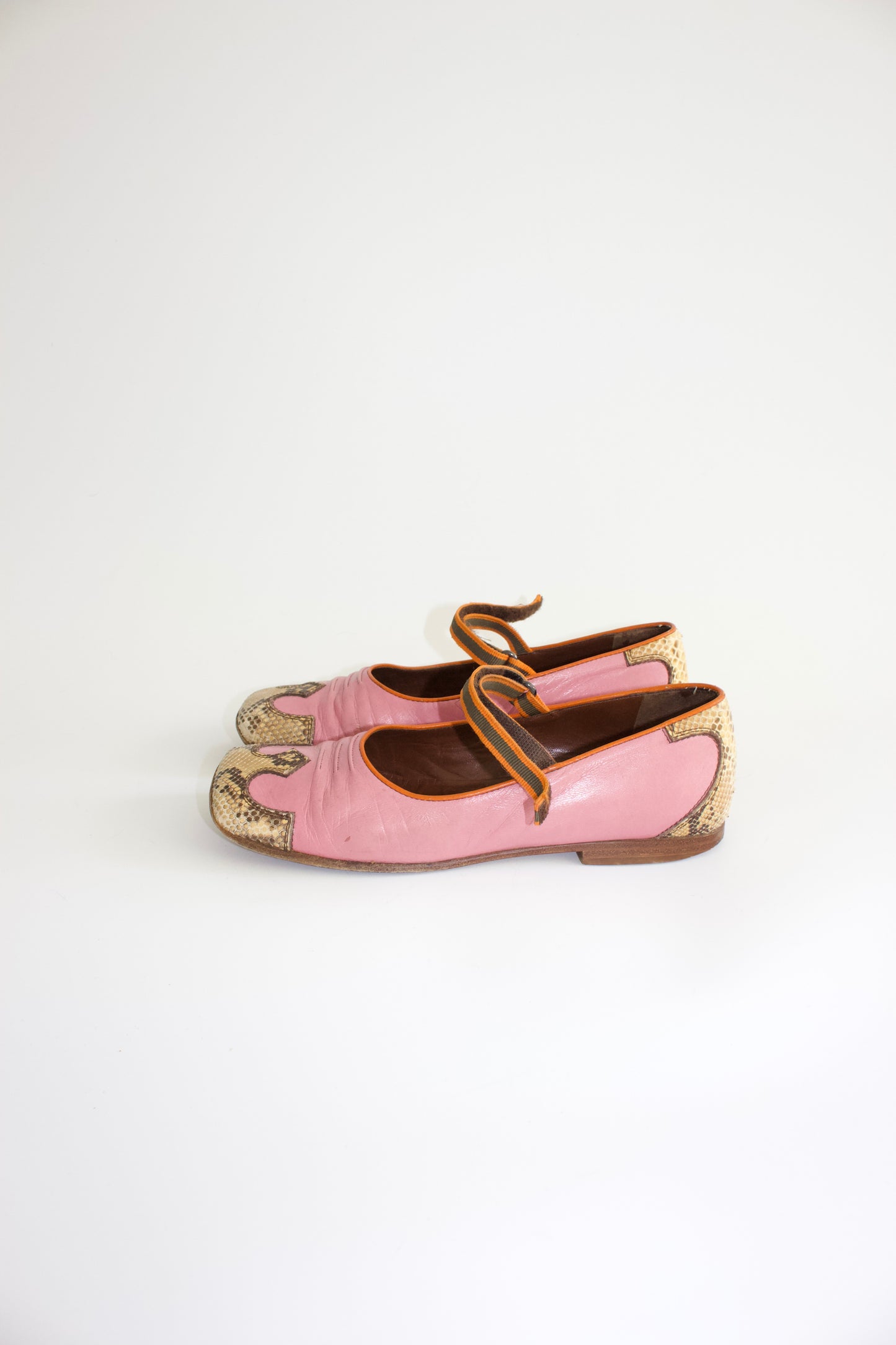 Miu Miu FW 1999 pink ballerina shoes