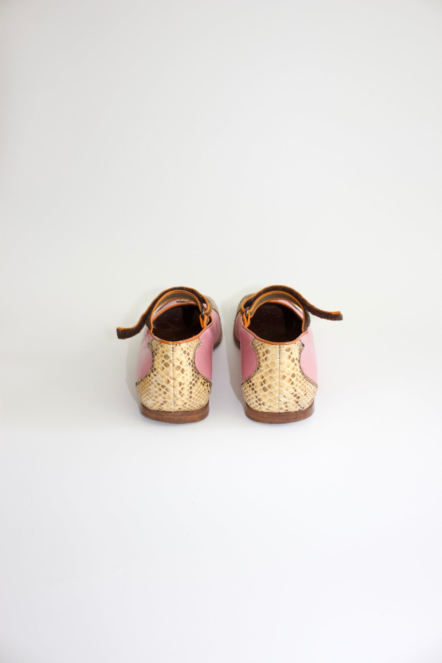 Miu Miu FW 1999 pink ballerina shoes