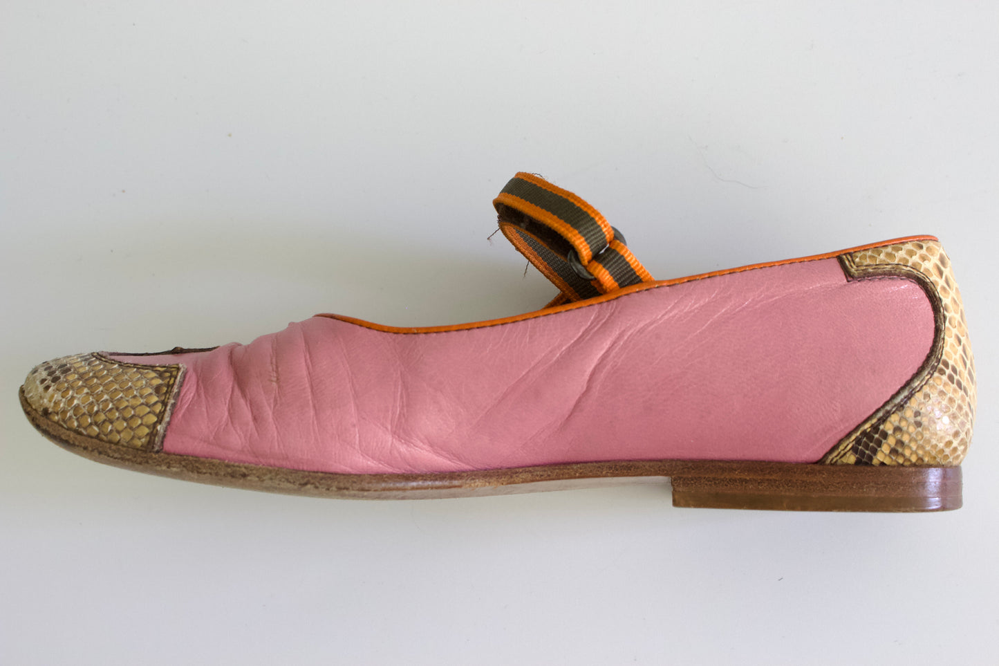 Miu Miu FW 1999 pink ballerina shoes