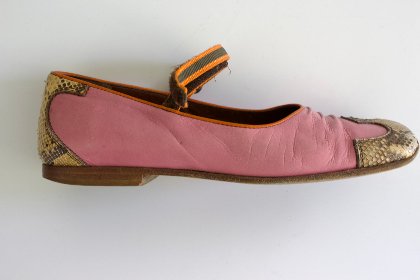 Miu Miu FW 1999 pink ballerina shoes