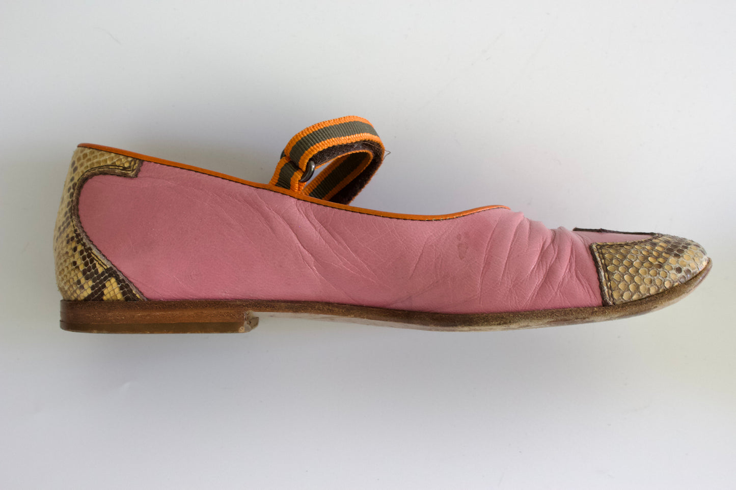 Miu Miu FW 1999 pink ballerina shoes