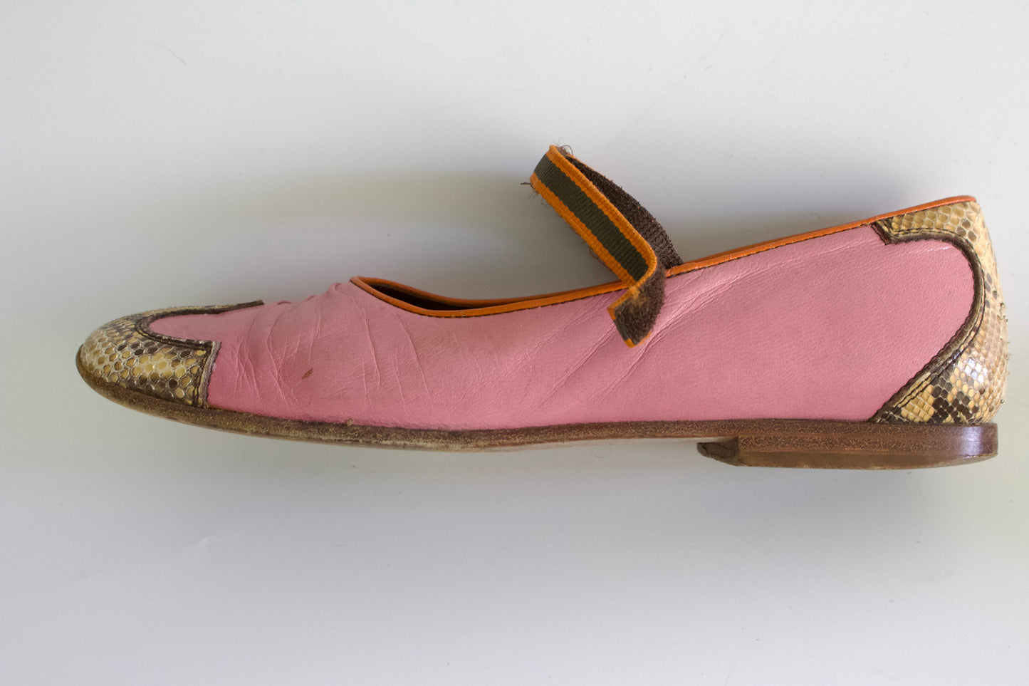 Miu Miu FW 1999 pink ballerina shoes