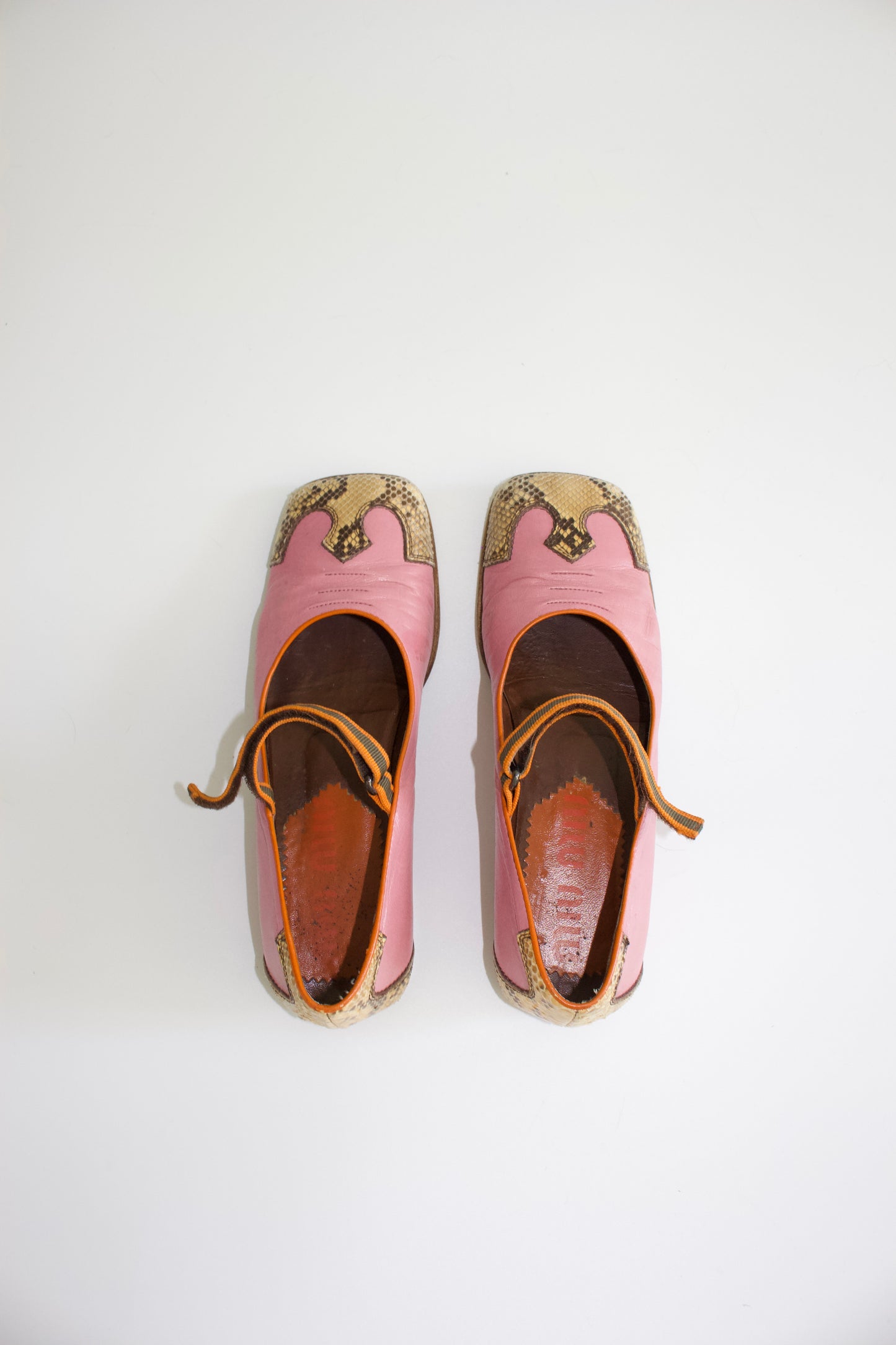 Miu Miu FW 1999 pink ballerina shoes