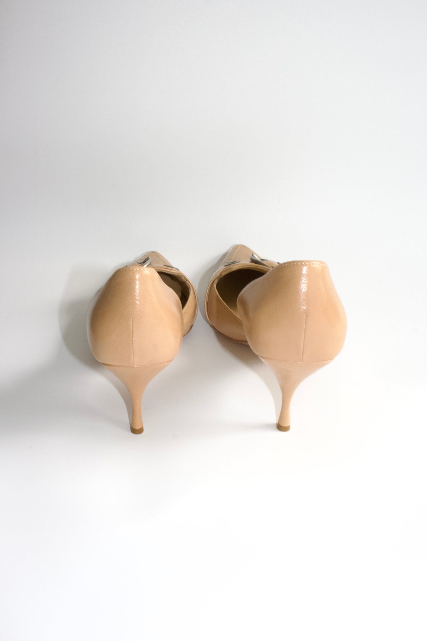 Prada SS 2002 beige leather heels