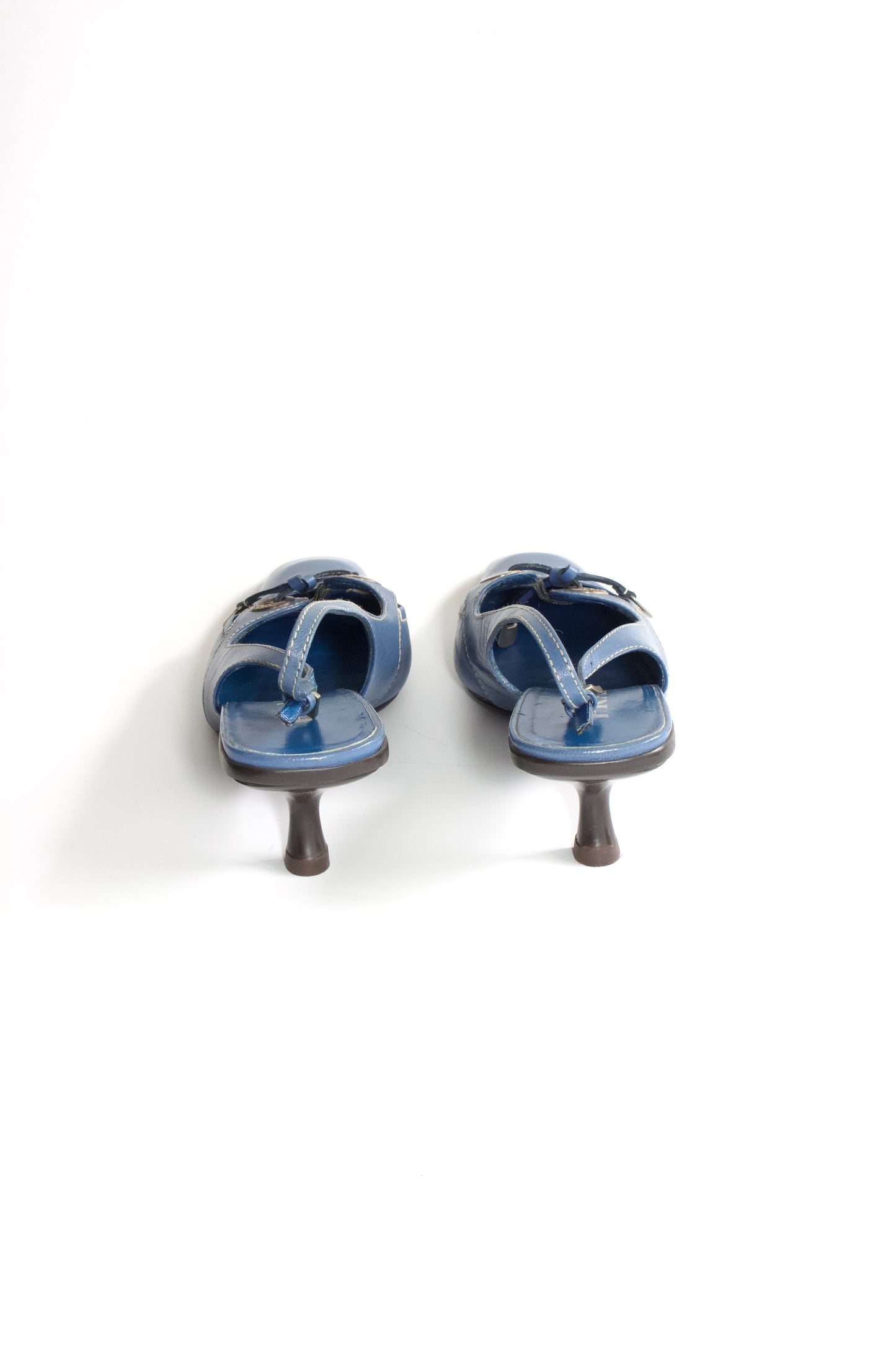 Prada 2000s azzure kitten heels