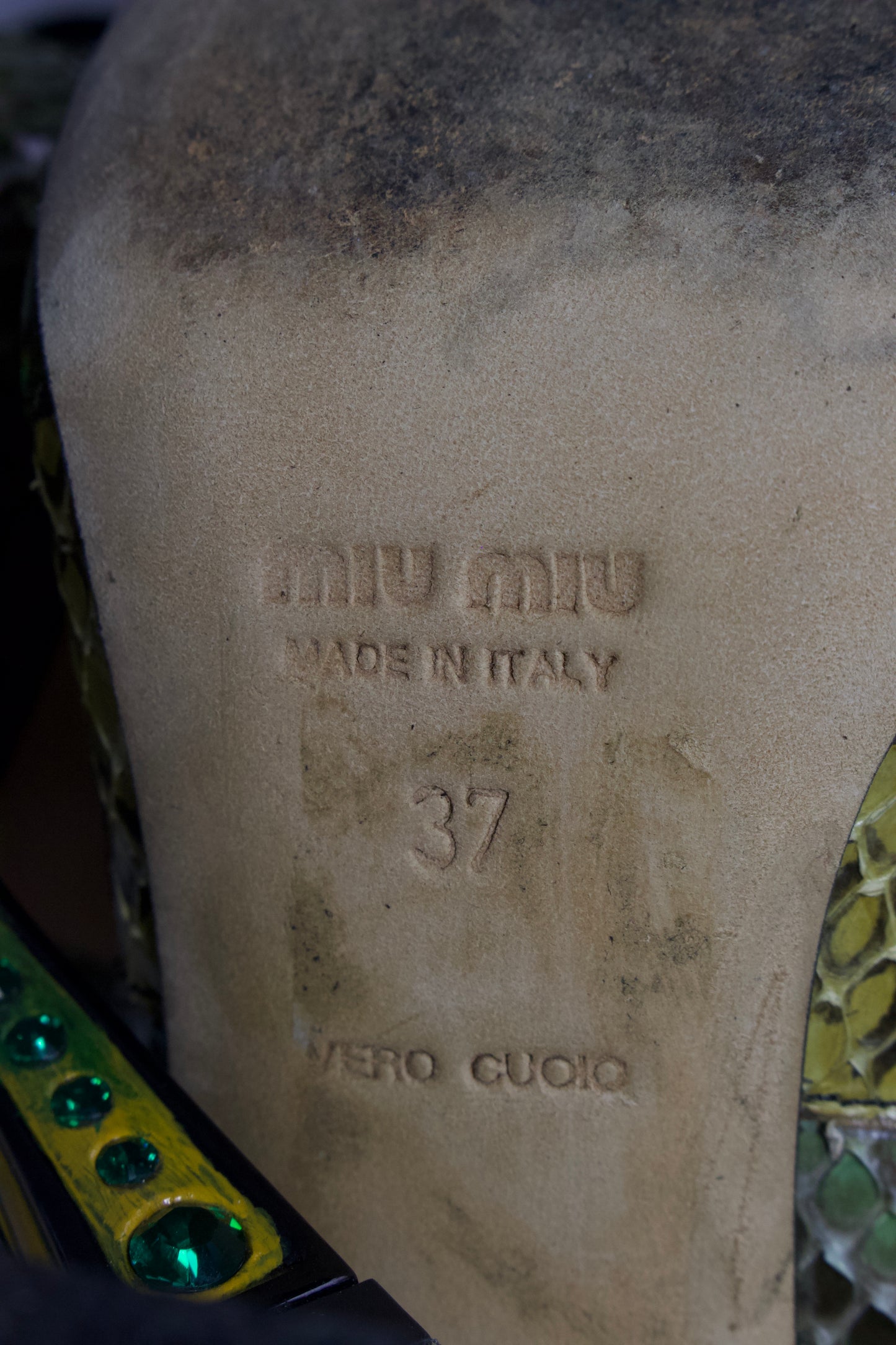 Miu Miu SS 2008 python heels