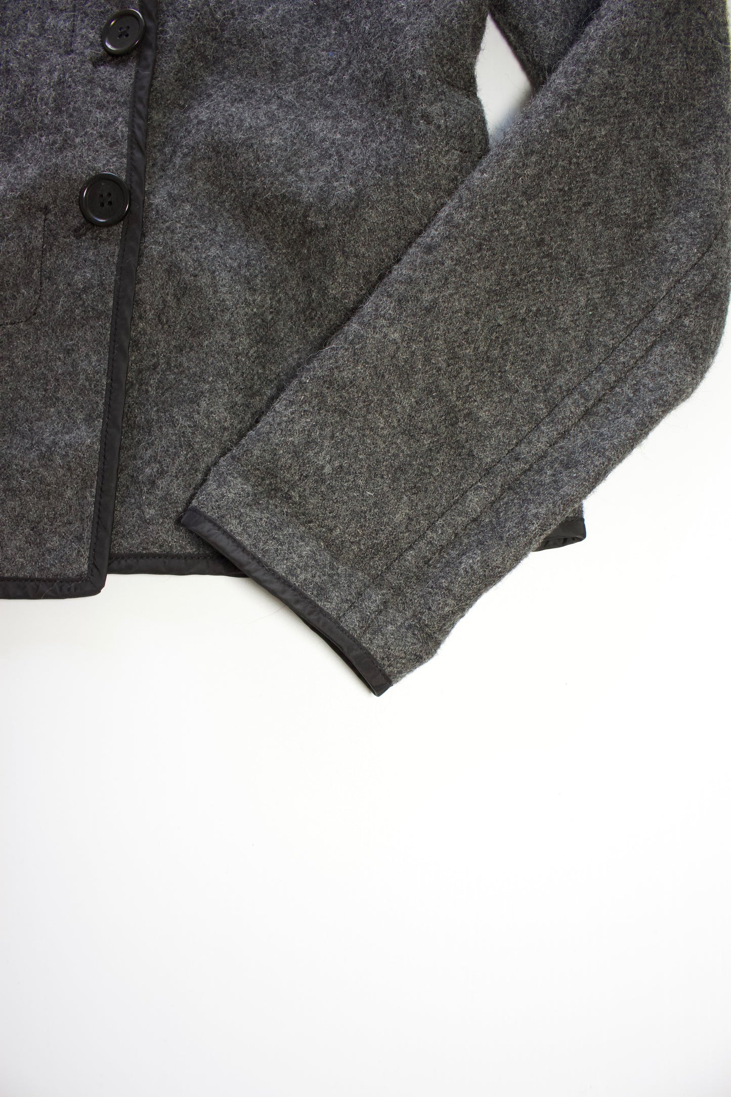 Prada 2000s grey wool blazer