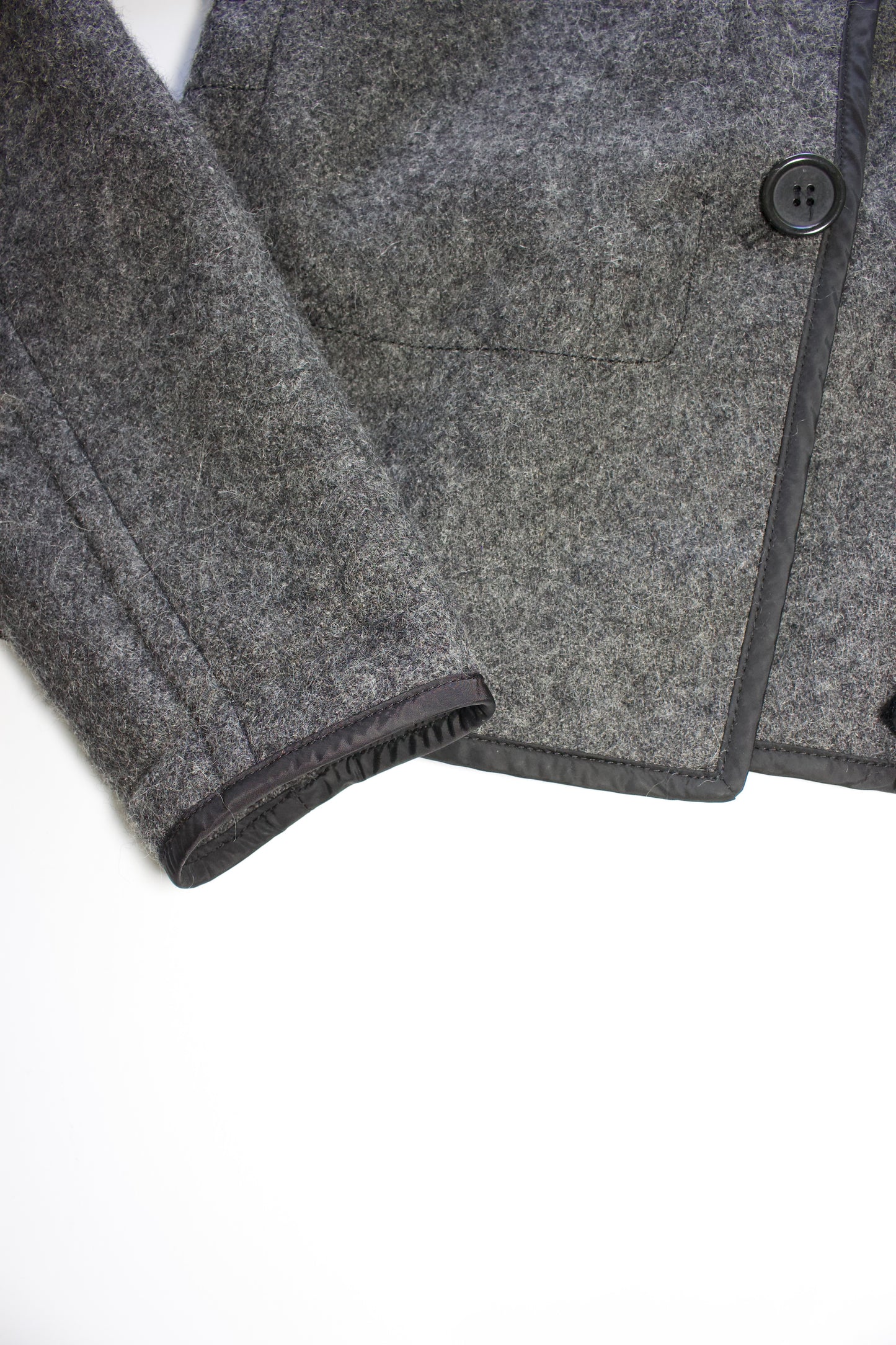 Prada 2000s grey wool blazer