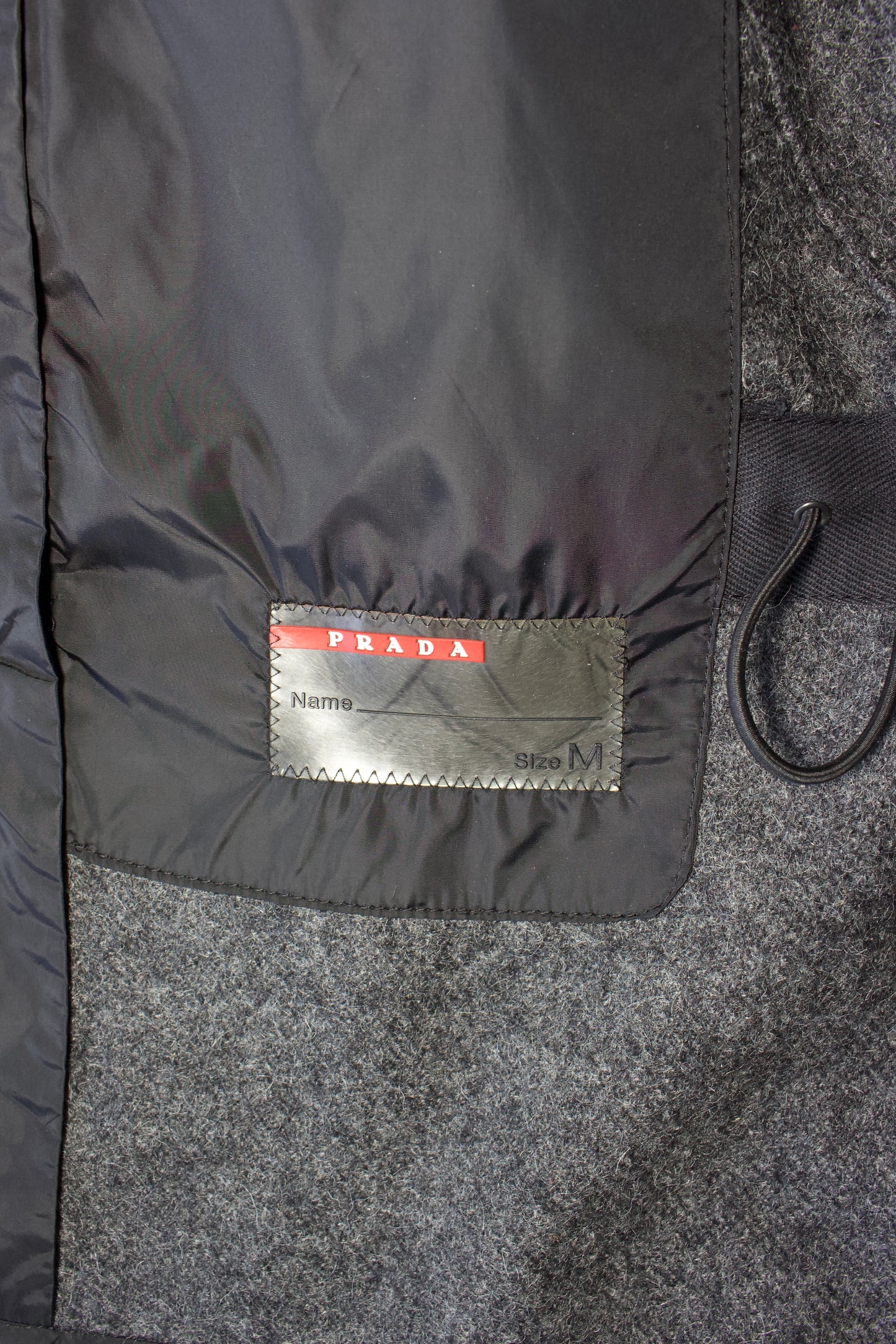 Prada 2000s grey wool blazer