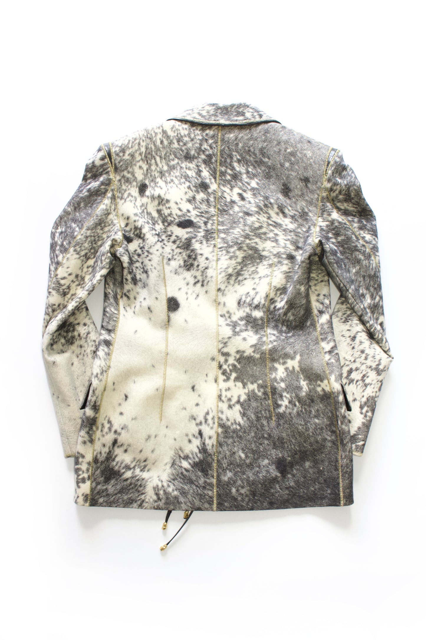 Roberto Cavalli FW 1999 wool & leather blazer