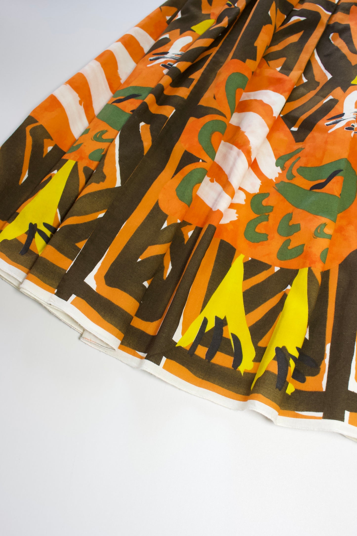 Prada SS 2004 patterned A-line skirt