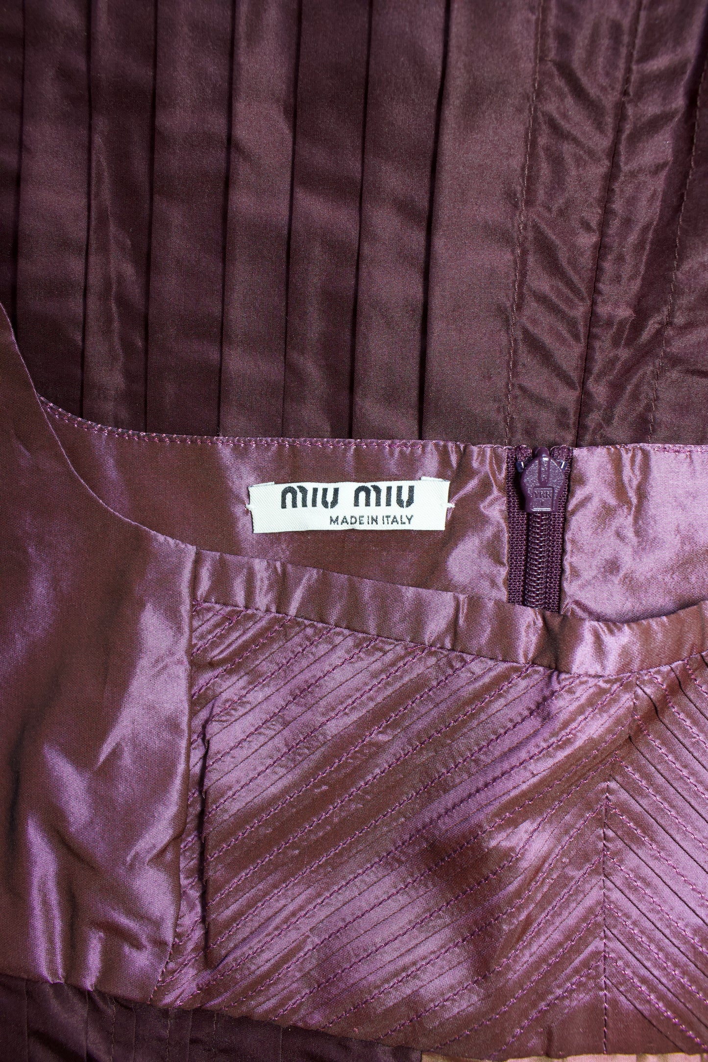 Miu Miu SS 2008 purple silk top