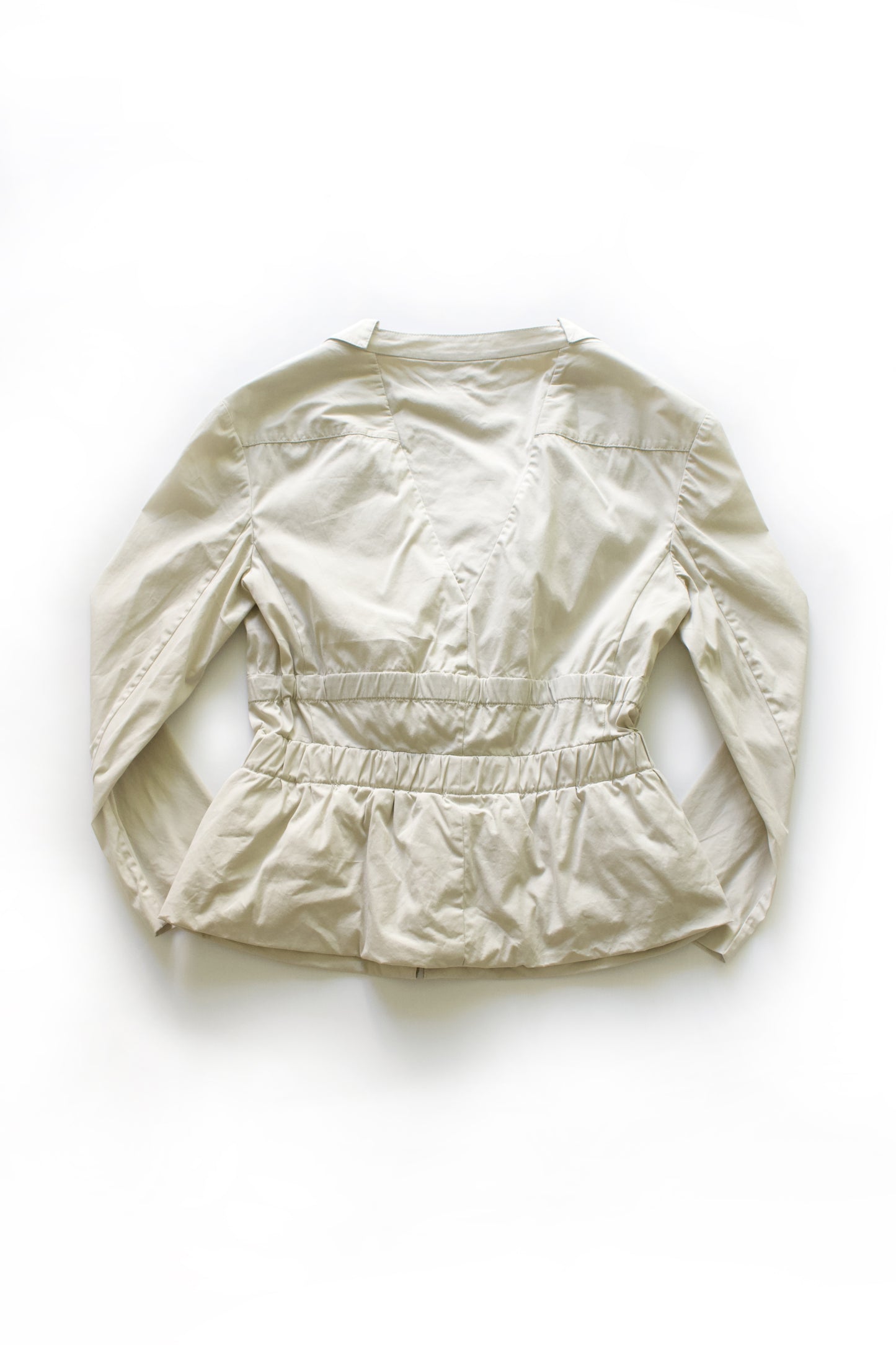 Prada SS 2009 cream blazer with tie details