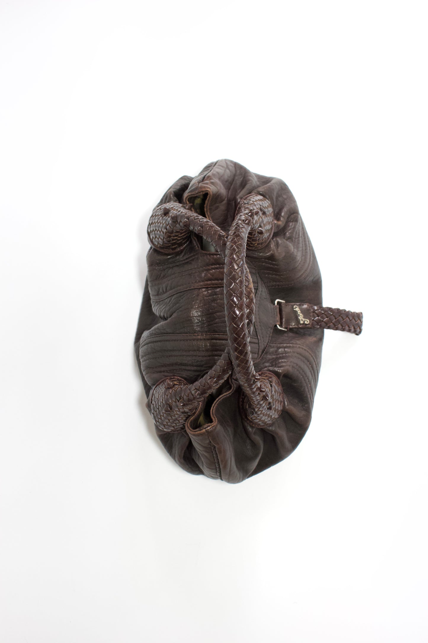 Fendi mini-Spy brown leather bag