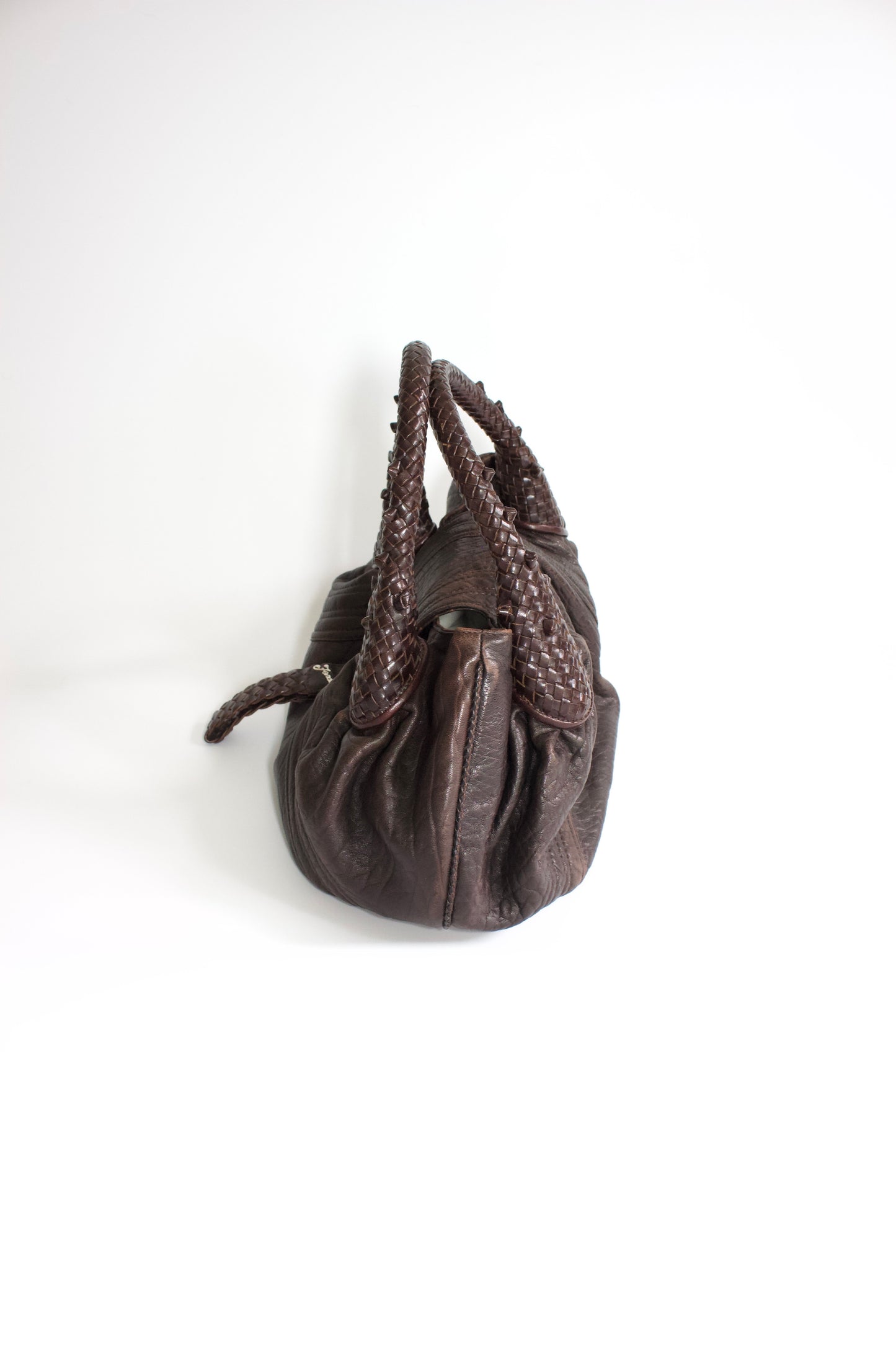 Fendi mini-Spy brown leather bag