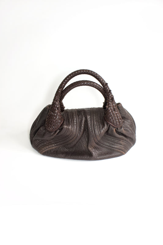 Fendi mini-Spy brown leather bag