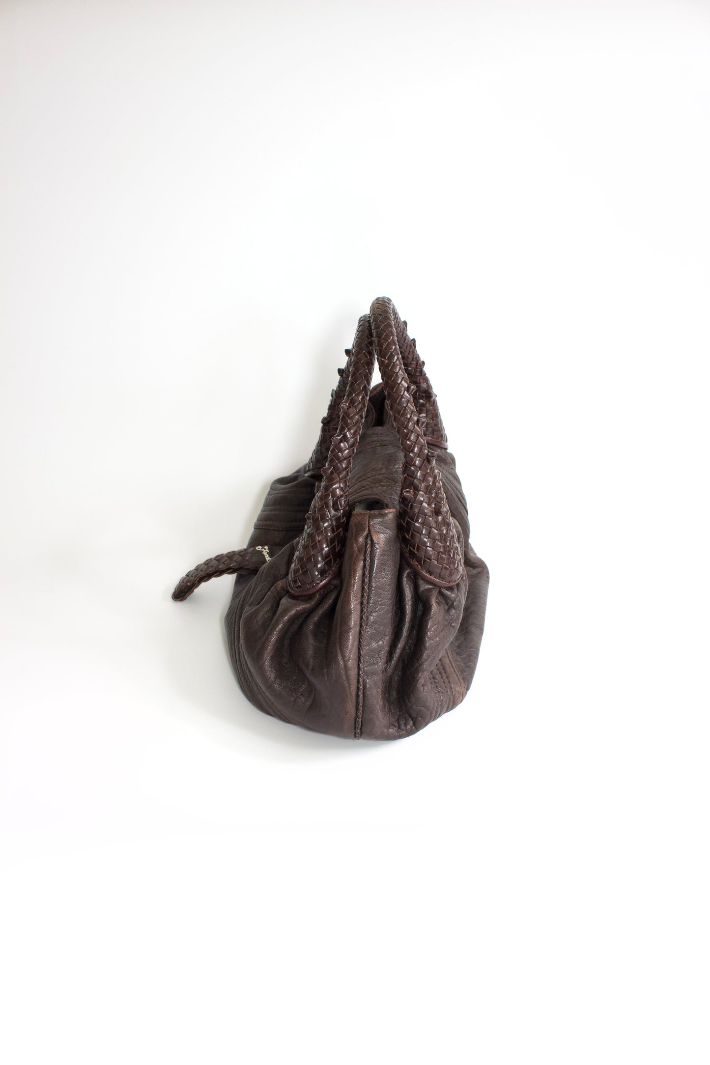 Fendi mini-Spy brown leather bag