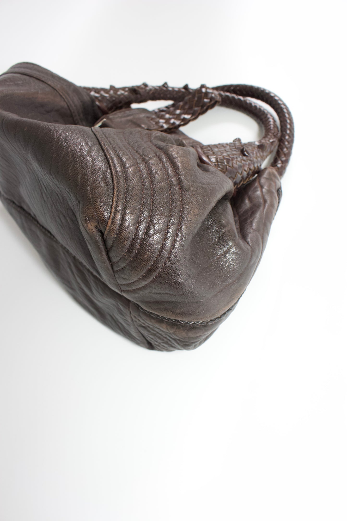Fendi mini-Spy brown leather bag