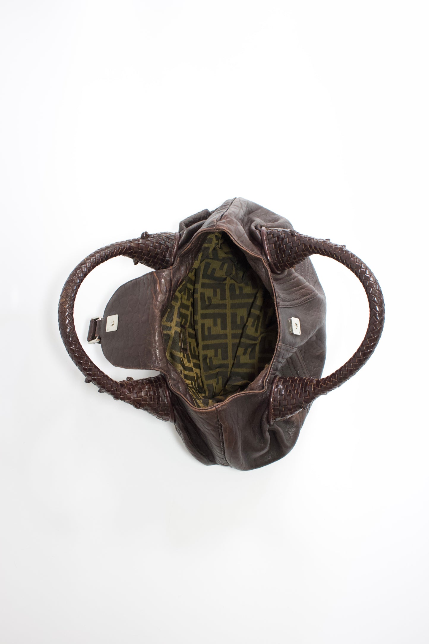Fendi mini-Spy brown leather bag