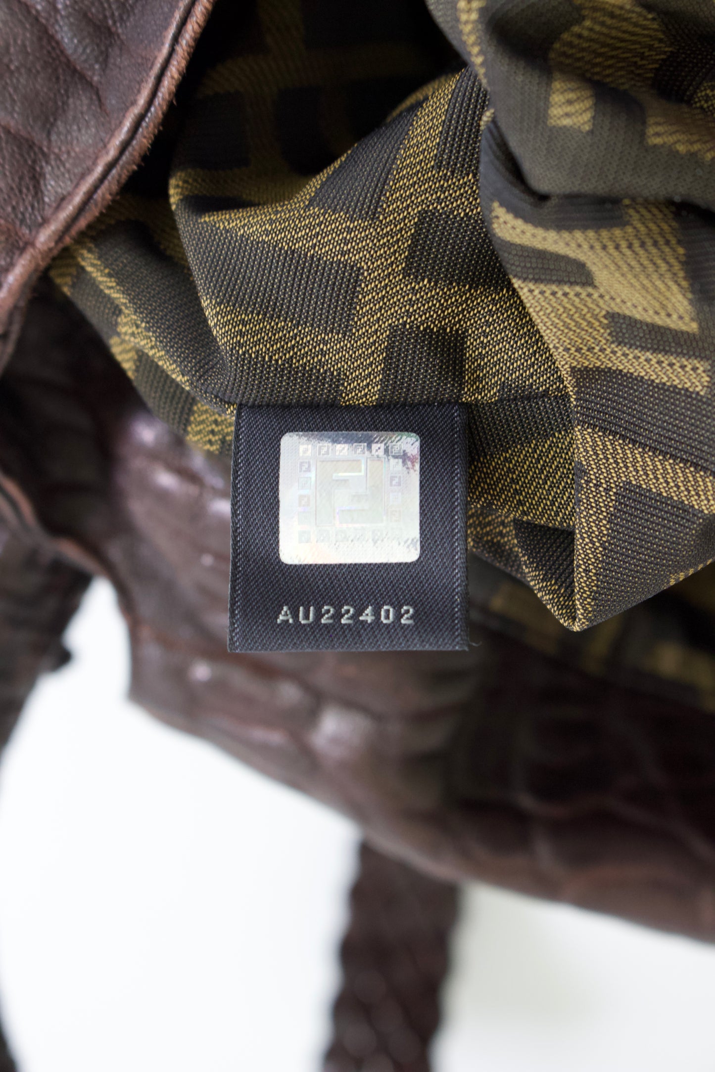 Fendi mini-Spy brown leather bag