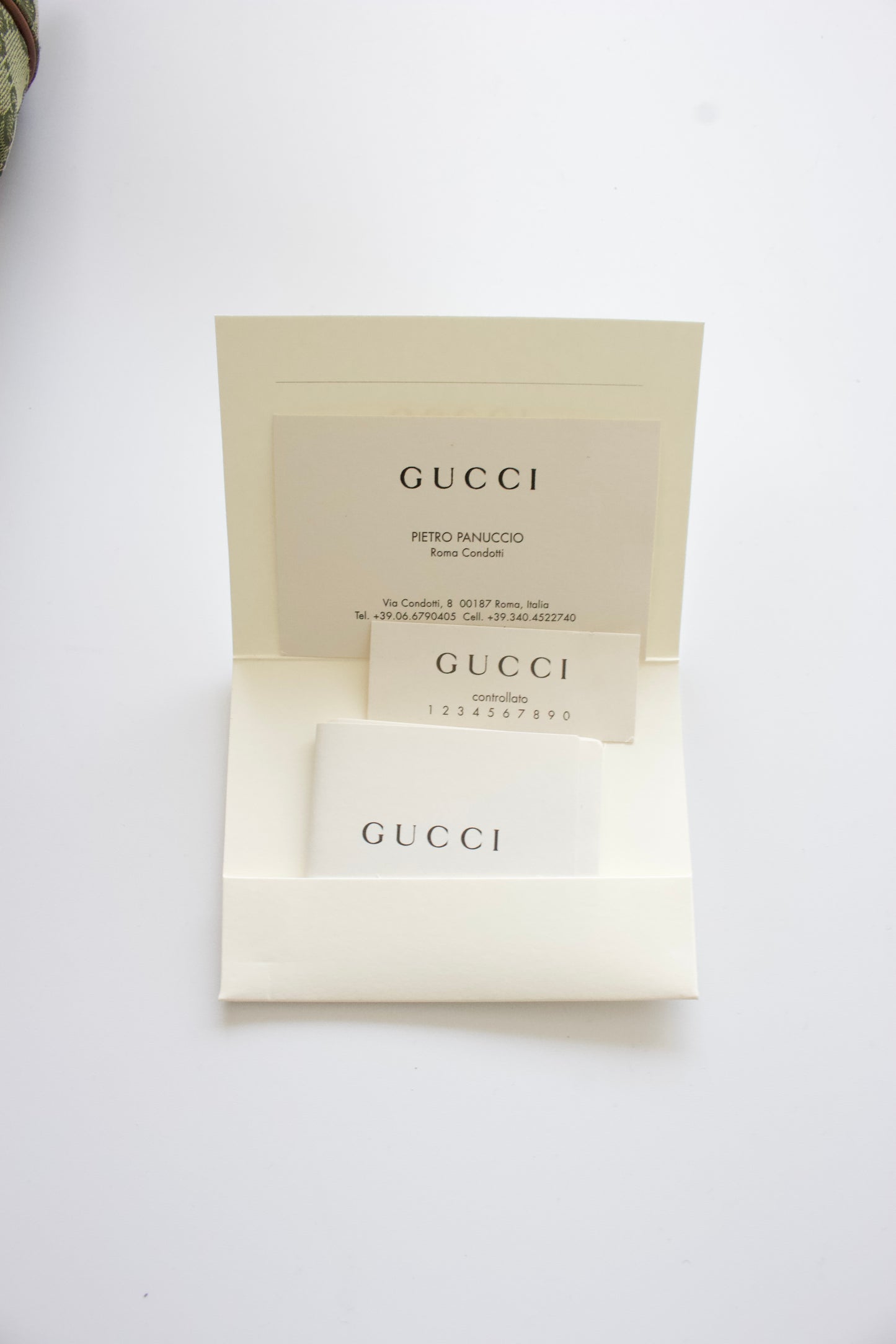 Gucci 2000s green canvas monogram hobo bag