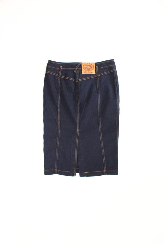 Dolce & Gabbana 2000s denim pencil skirt